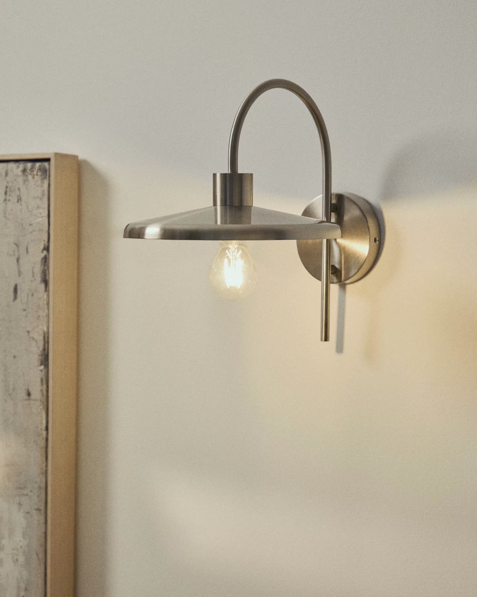 Lampa ścienna NUVIRA srebrny