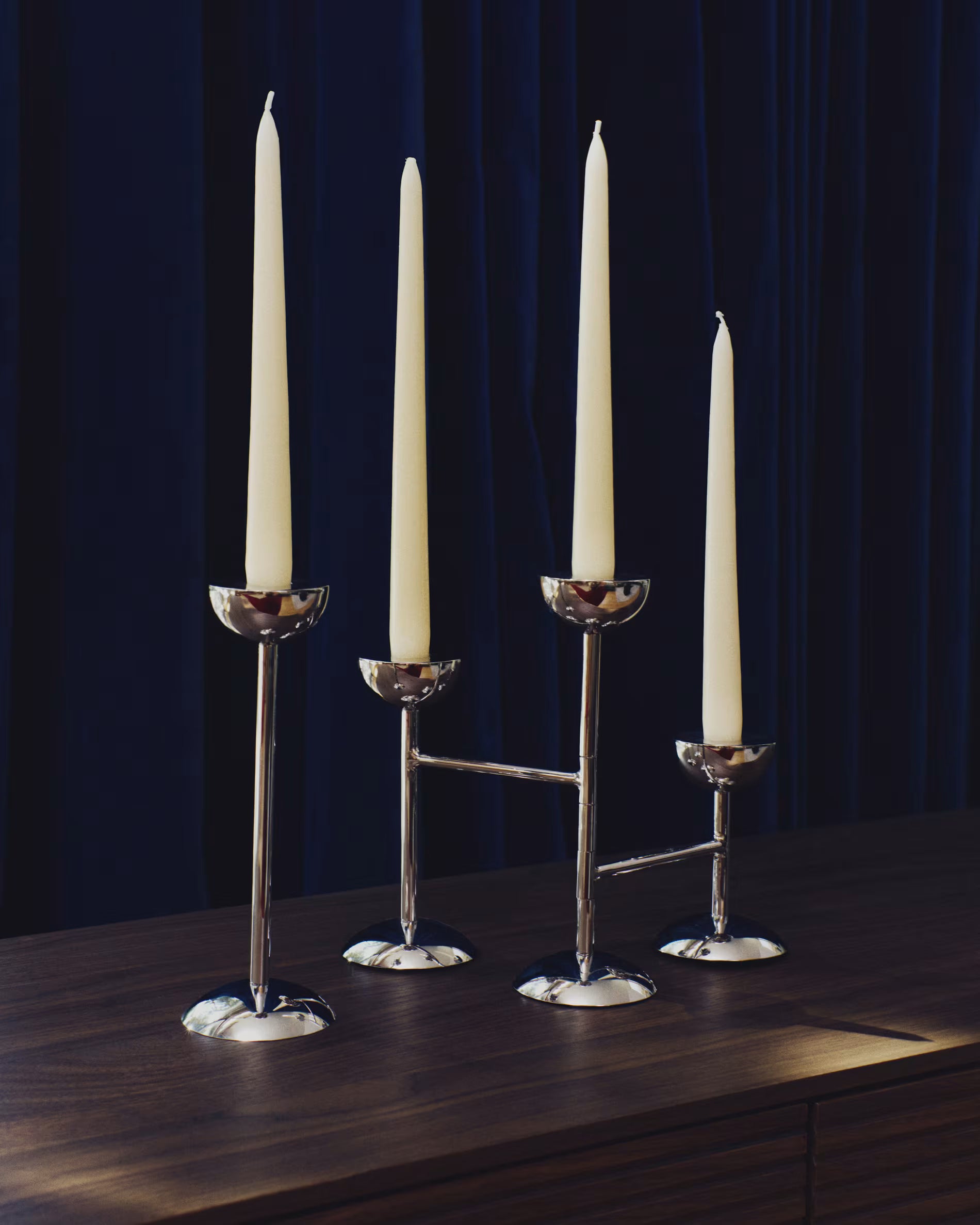 NIRELA stainless steel candle holder [Amelia]