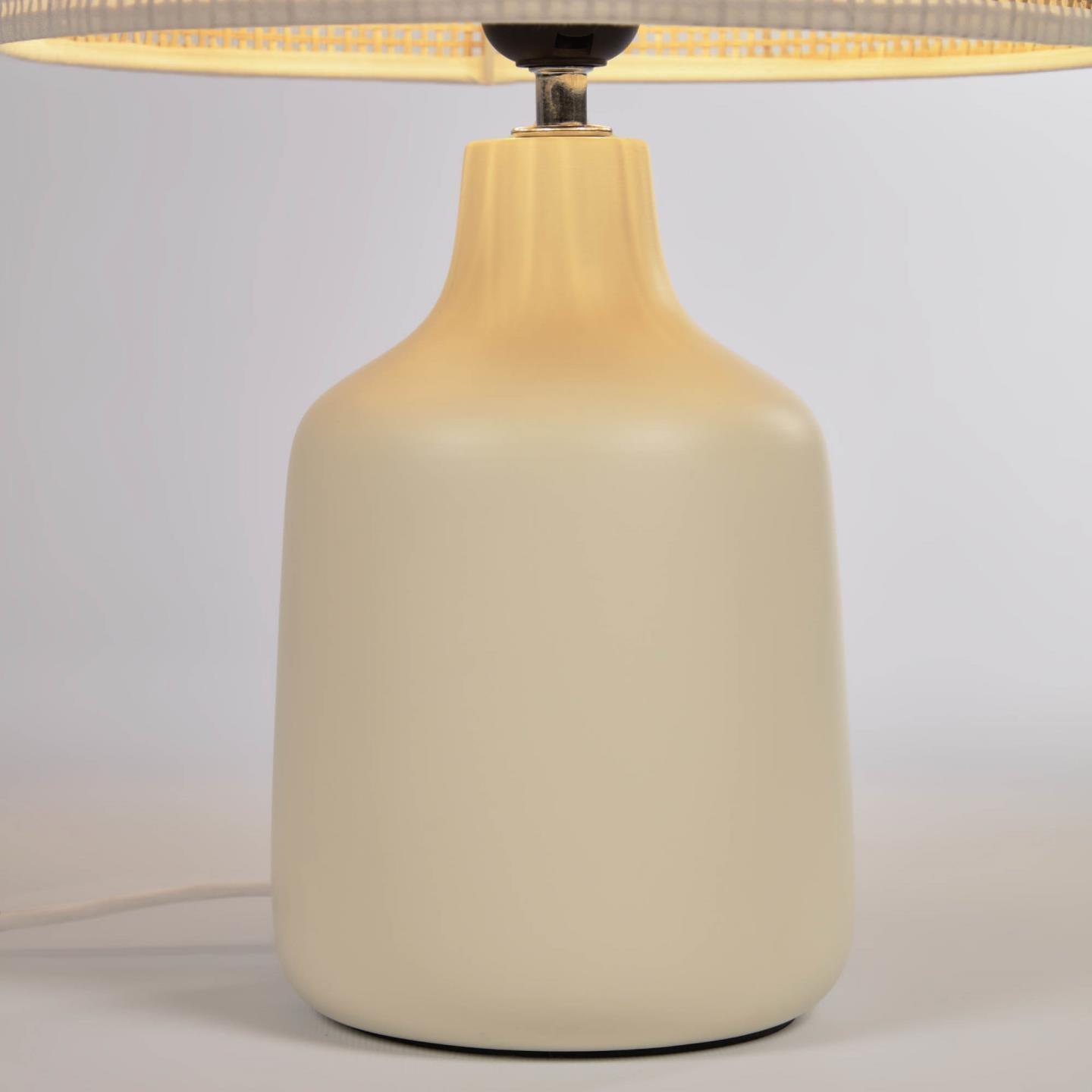 Lampa stołowa ERNA beżowy La Forma    Eye on Design
