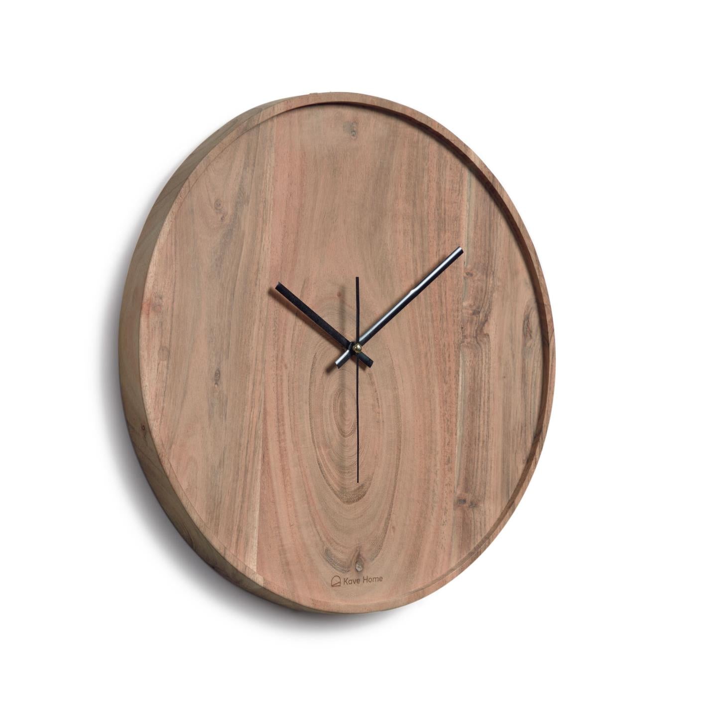 Zegar ścienny ZAKIE lite drewno akacjowe La Forma    Eye on Design
