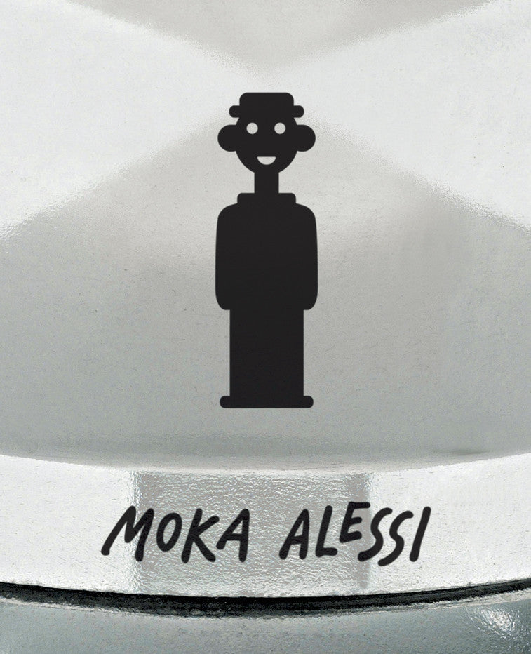 Alessi Silver Moka with black