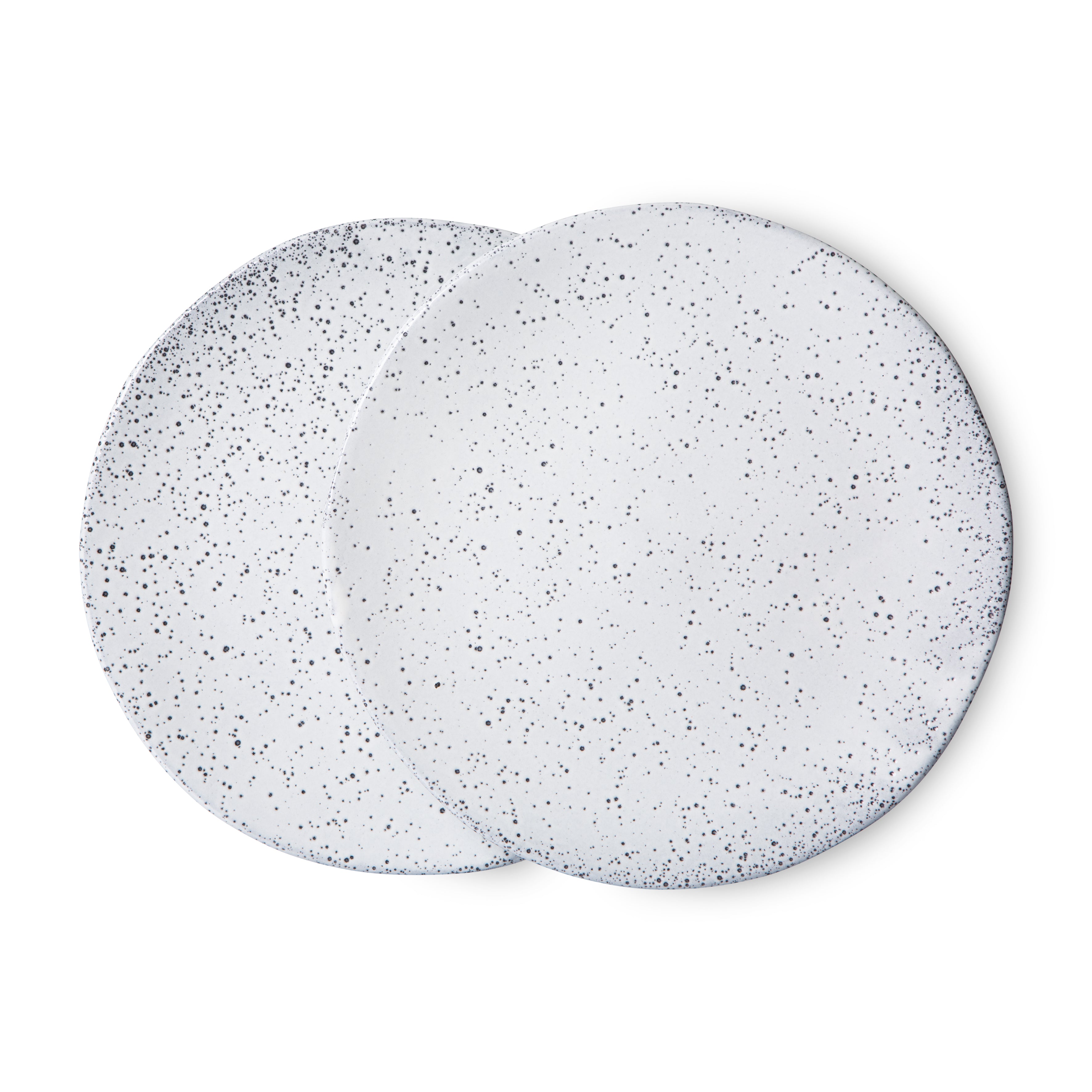 Średni ceramiczny talerz Bold&Basic kremowy 2 sztuki
