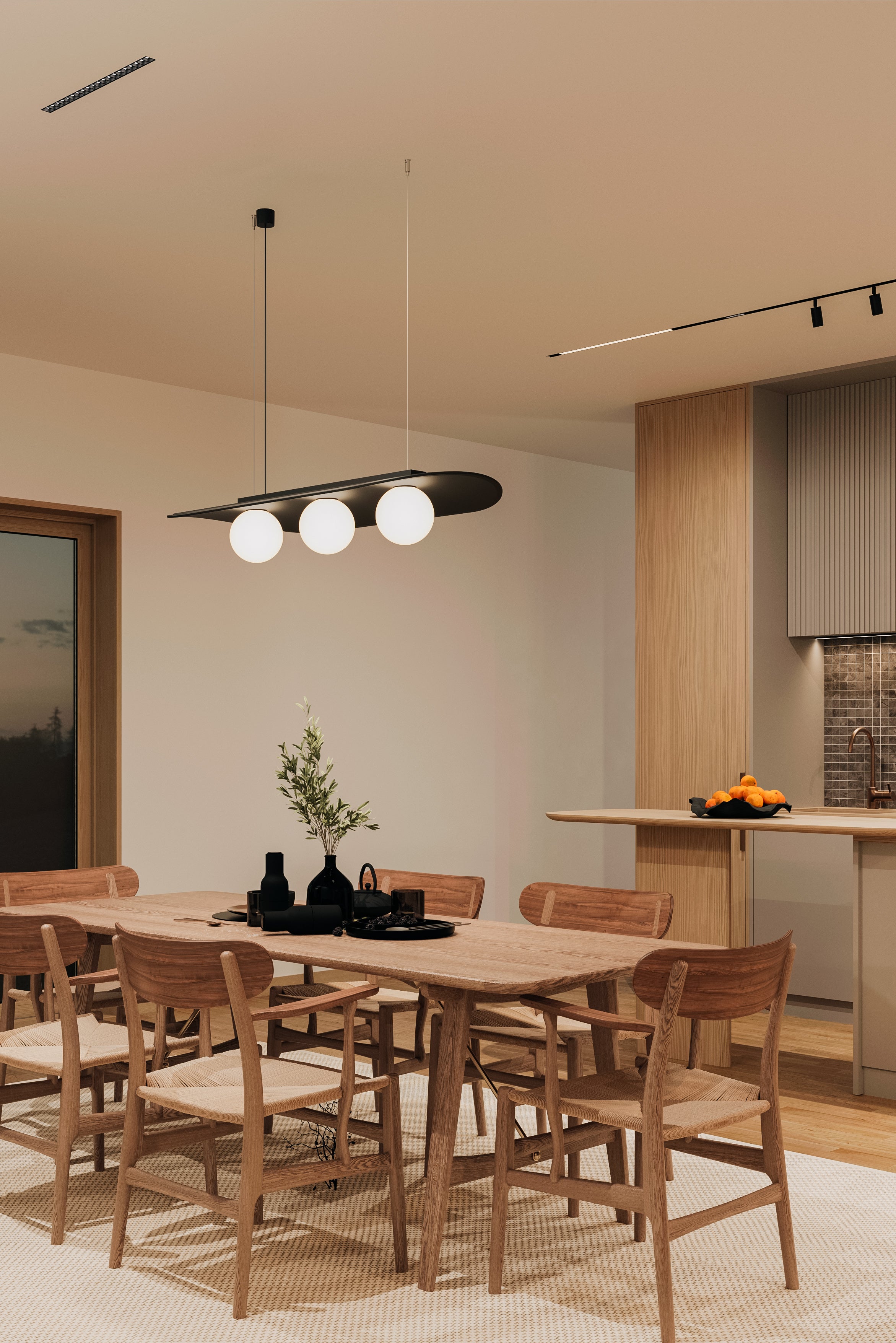 AQFELT OVALL BALL pendant lamp