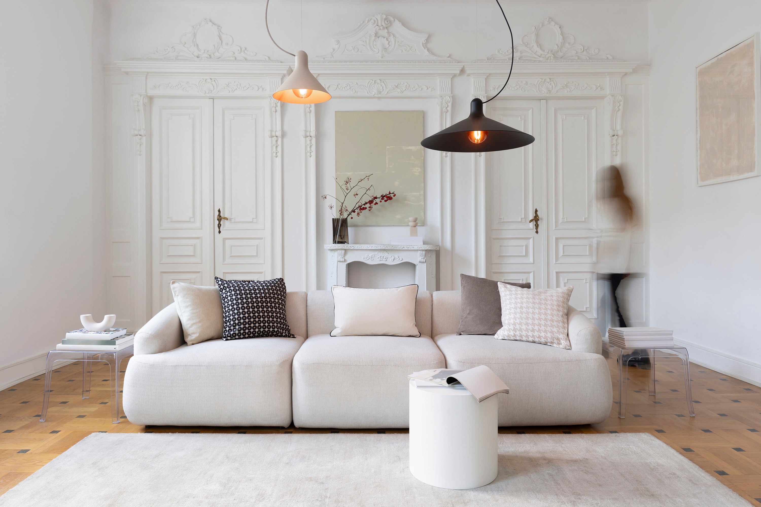 CONA pendant lamp beige taupe