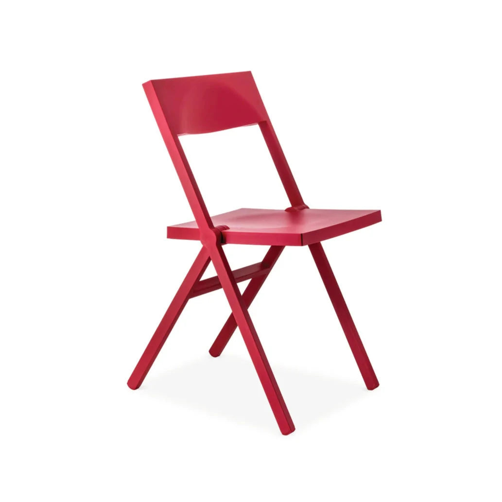 Red foam folding chair