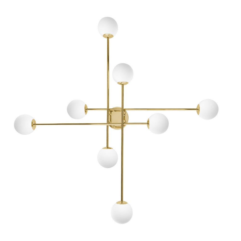 Lampa sufitowa ASTRA 8 złoty