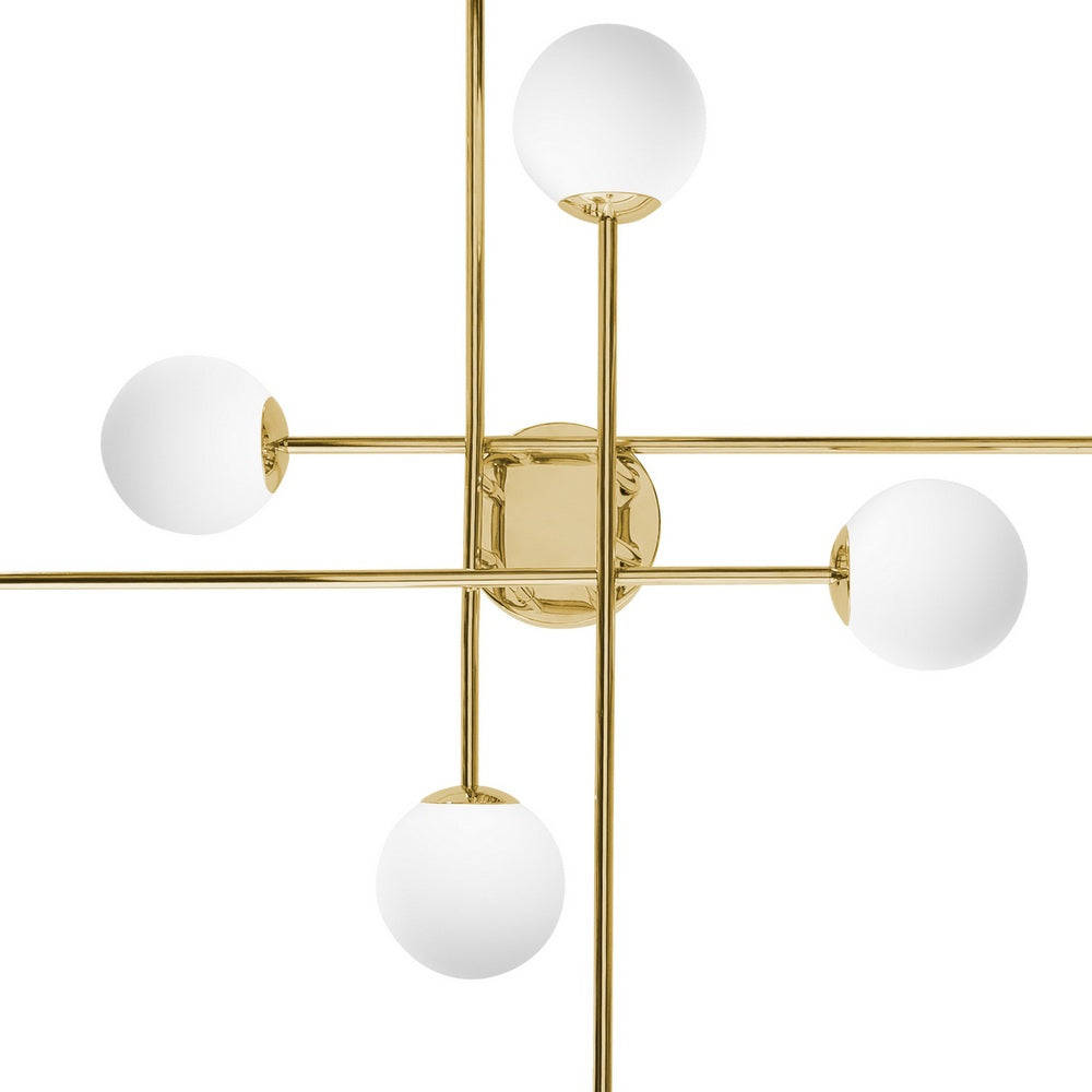 Lampa sufitowa ASTRA 8 złoty
