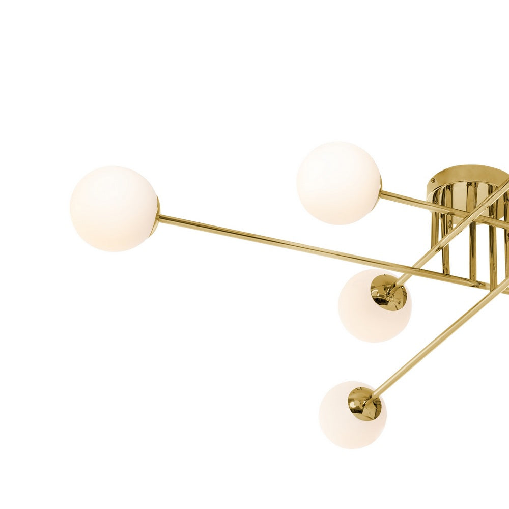 Lampa sufitowa ASTRA 8 złoty