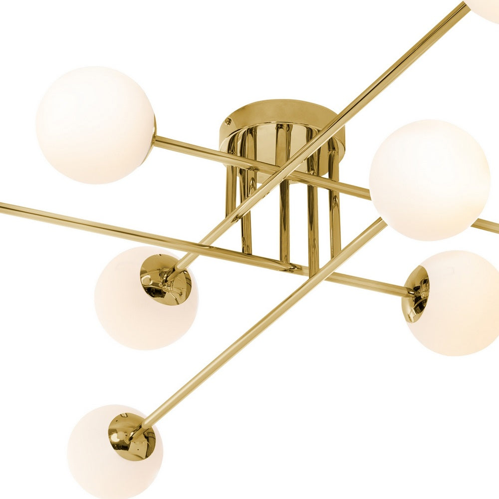 Lampa sufitowa ASTRA 8 złoty