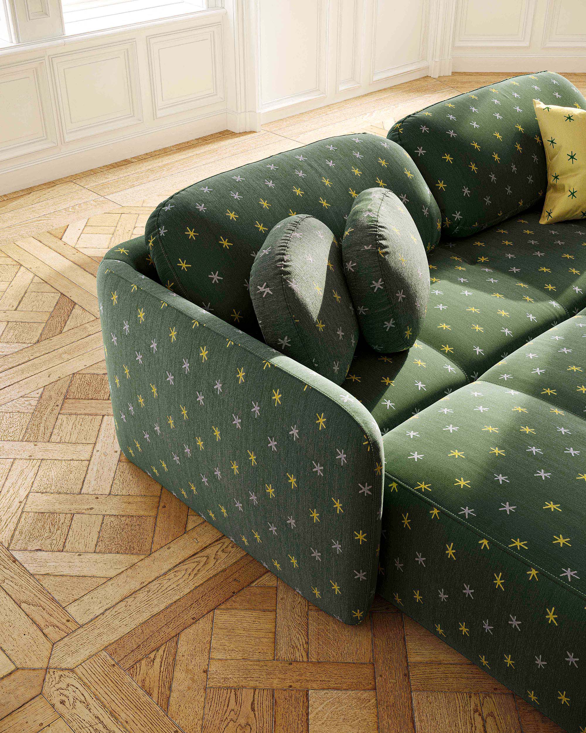 Sofa z funkcją spania VERTO tapicerowany
