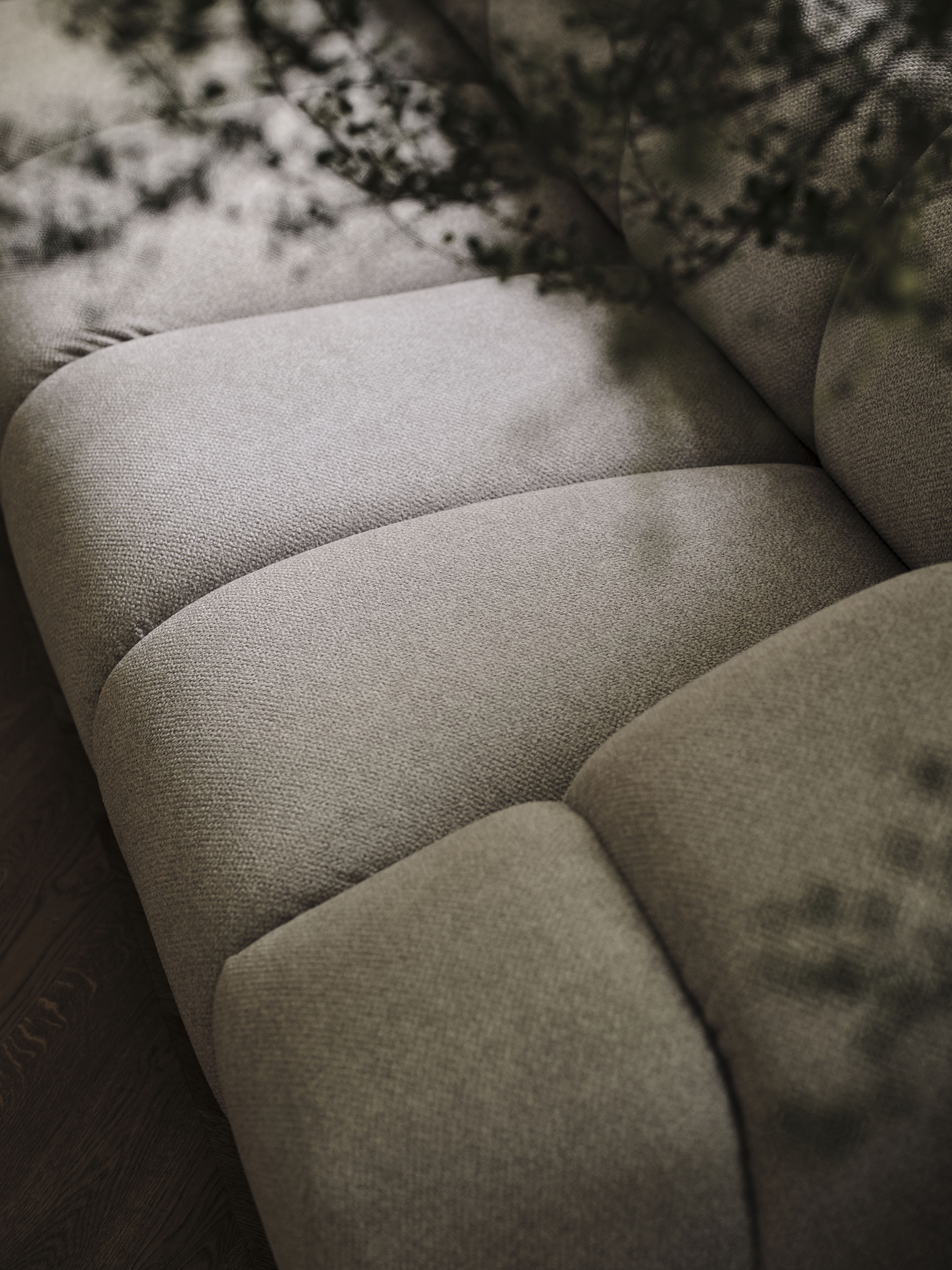 Right-facing 3-seater corner sofa DIANA dark green chenille [Monika]