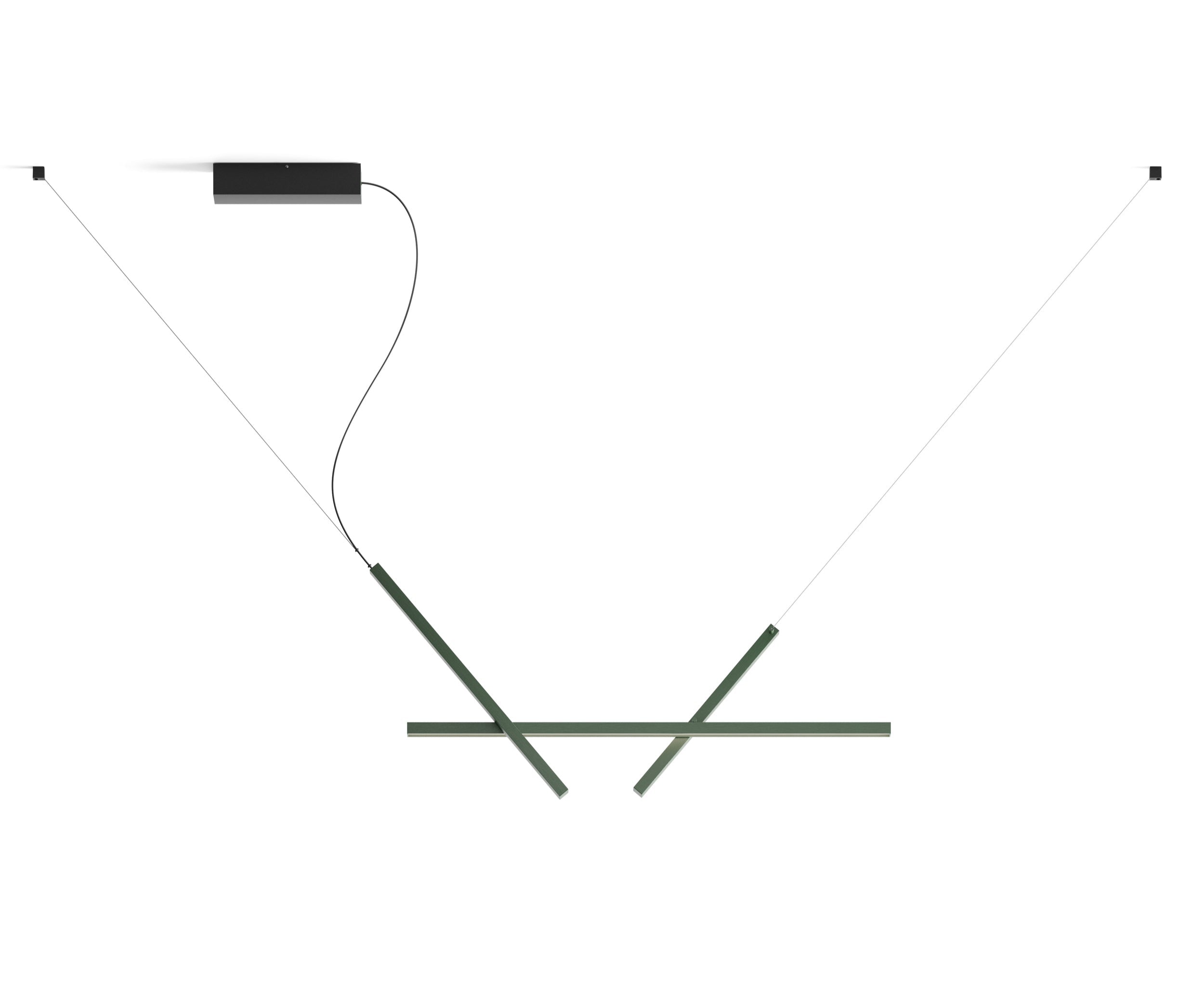 ACross green hanging lamp