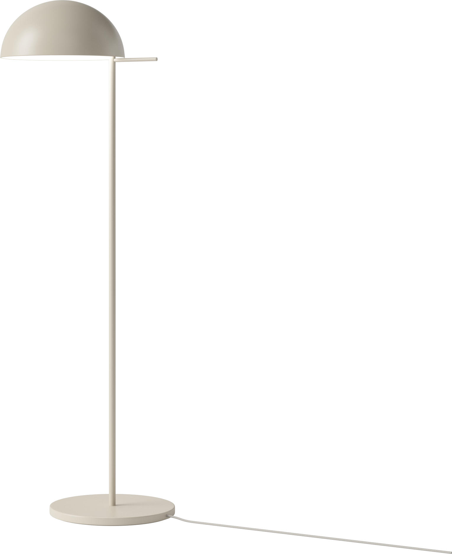 Creamy floor lamp