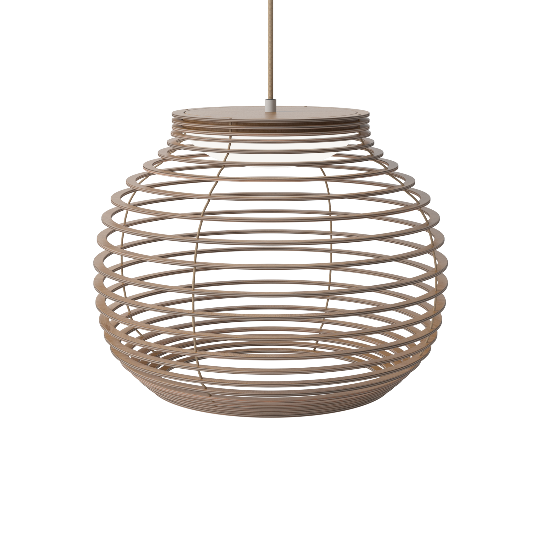 Anelli hanging lamp oak veneer