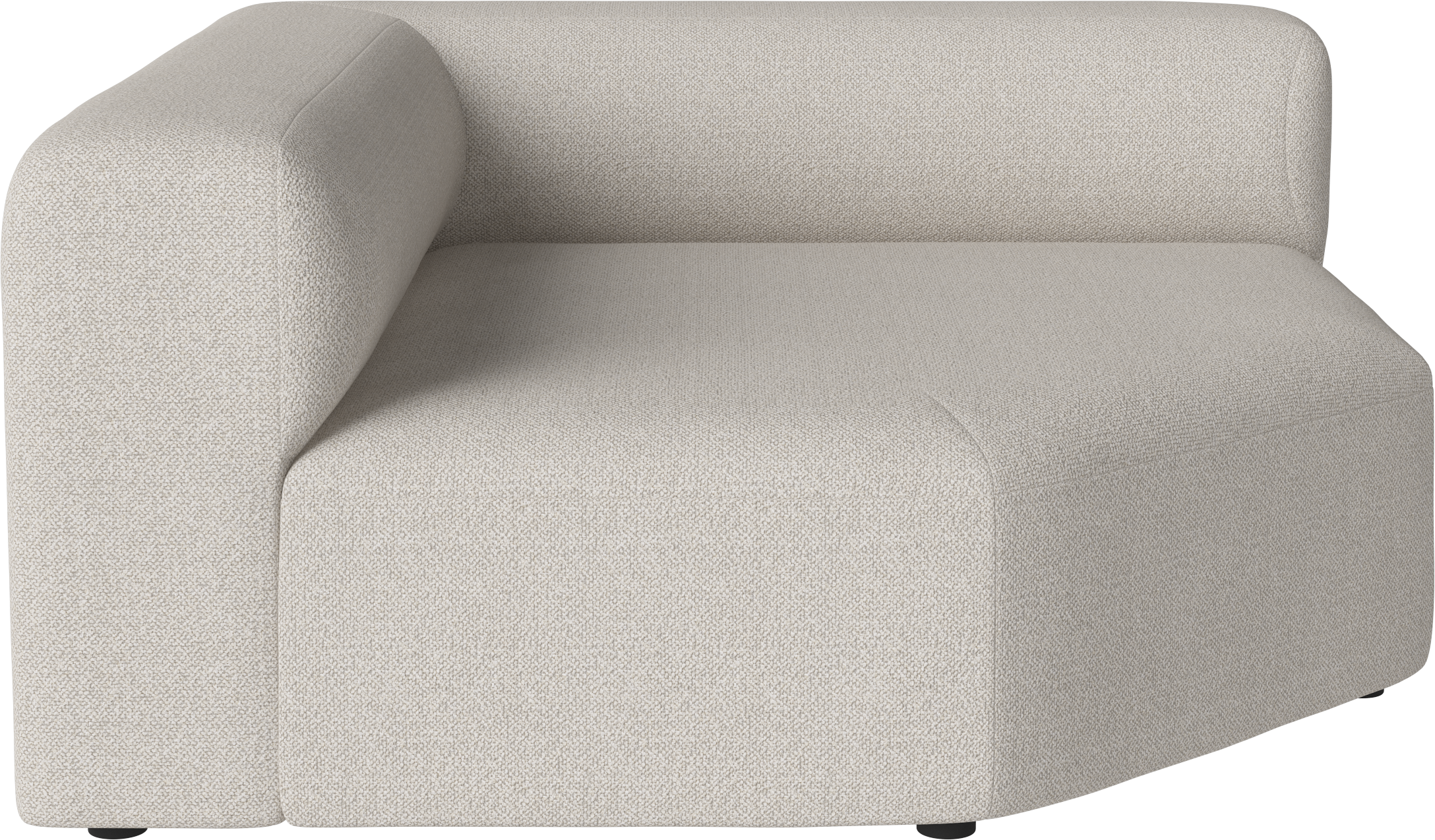 Angle modular sofa - left -handed upholstered module