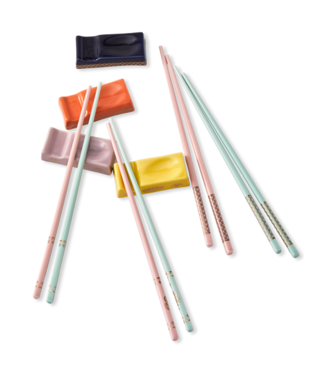 Asiatisches Set GRANDPA bunte Porzellan