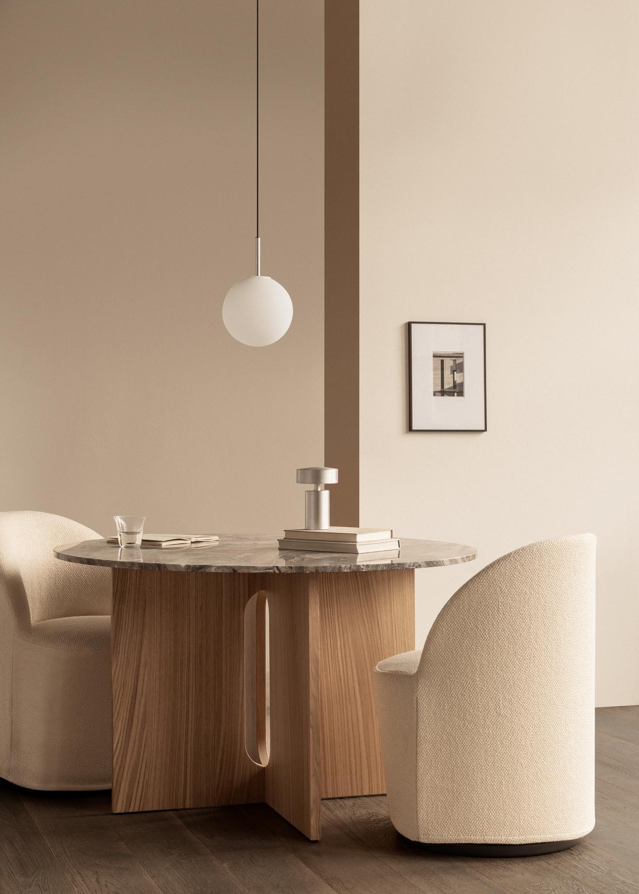 TEAROOM Cream Swivel Armchair