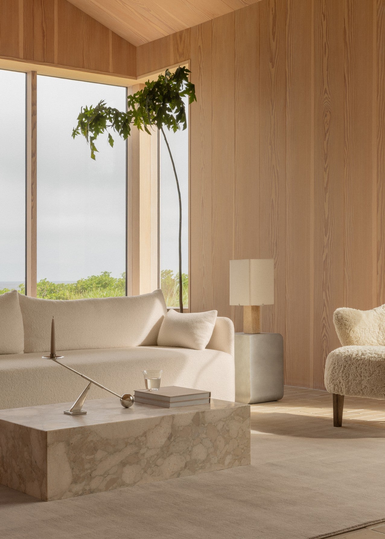 Sofa 3-sitzig OFFSET creme