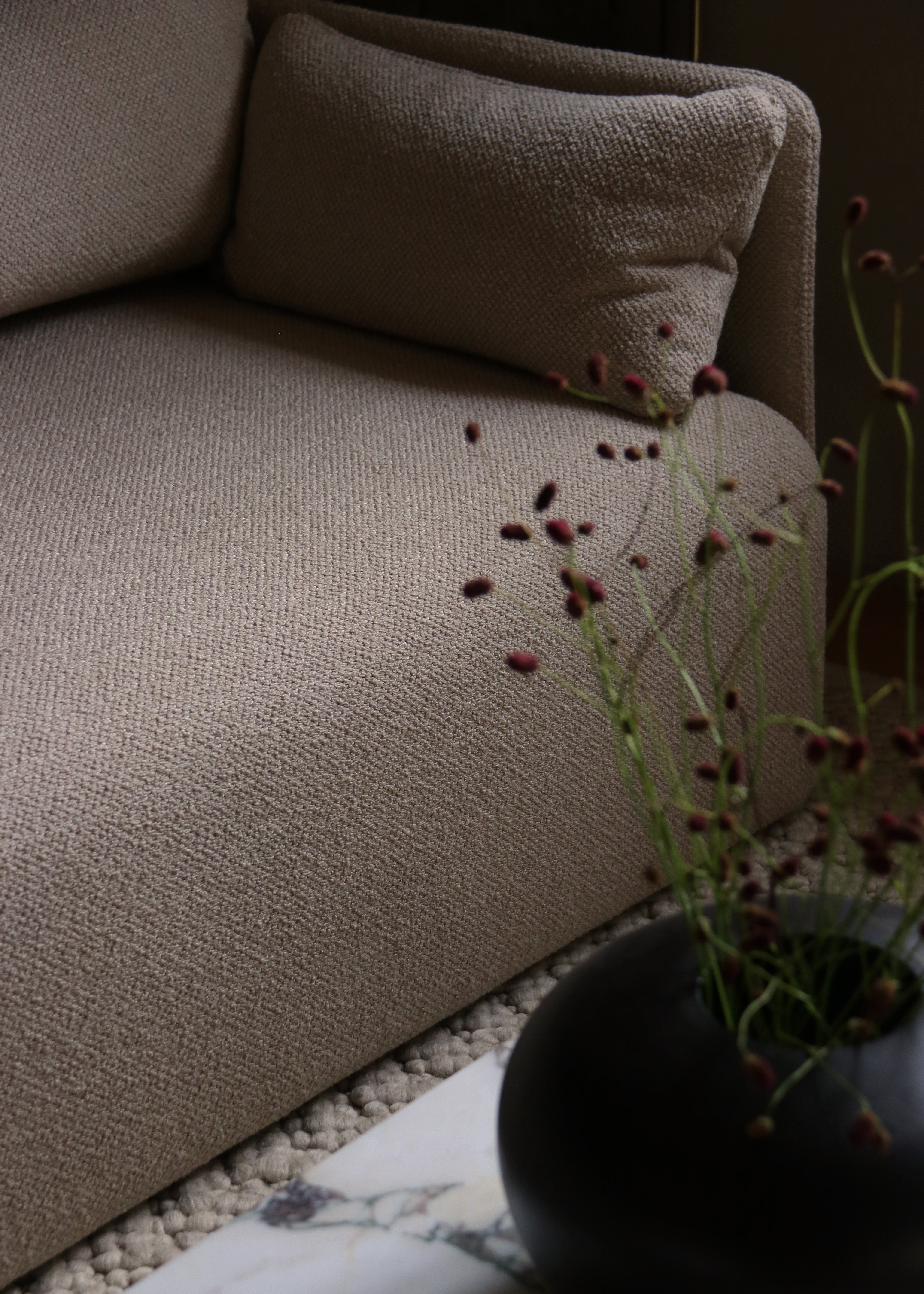 Sofa 3-sitzig OFFSET creme