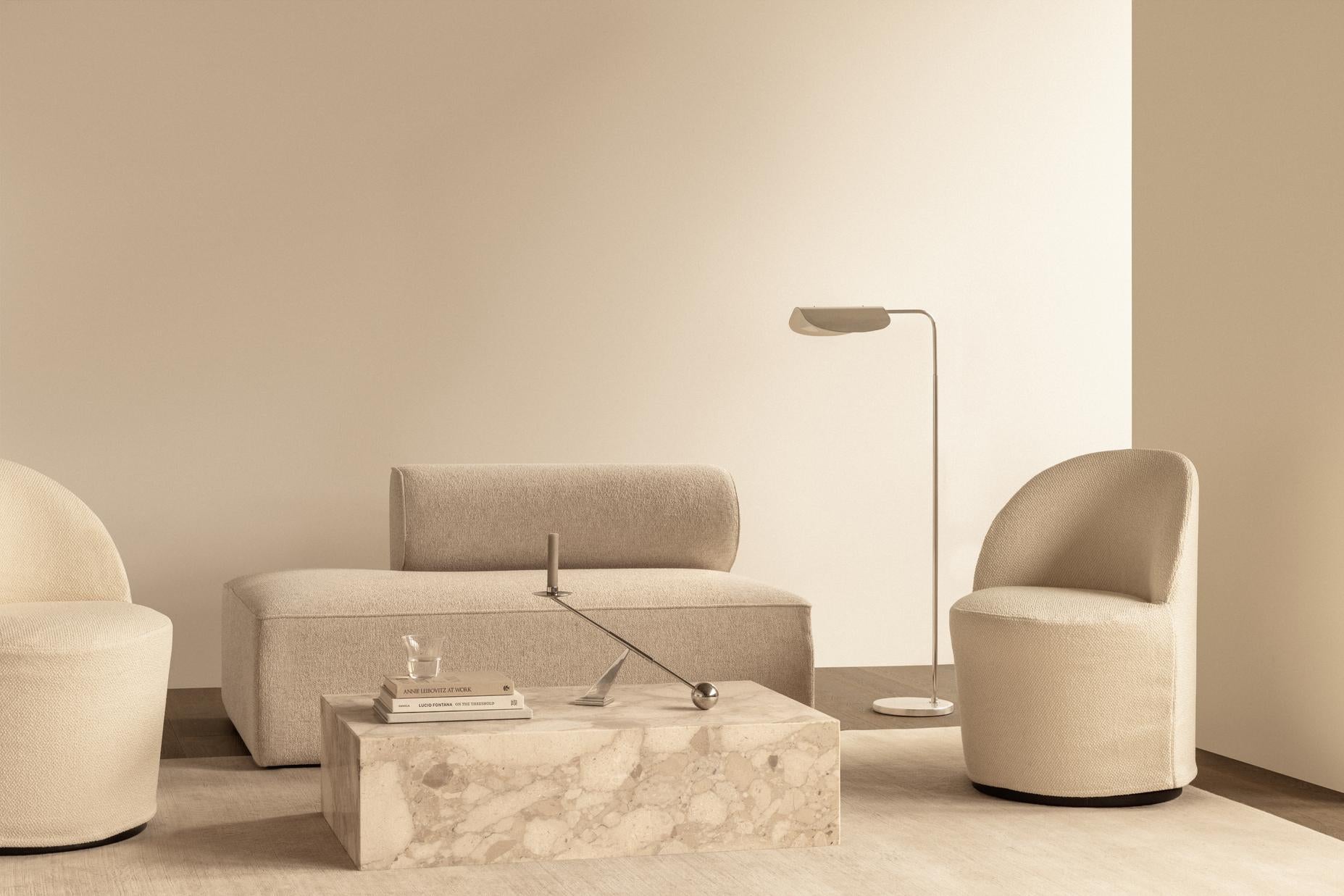 TEAROOM Cream Swivel Armchair