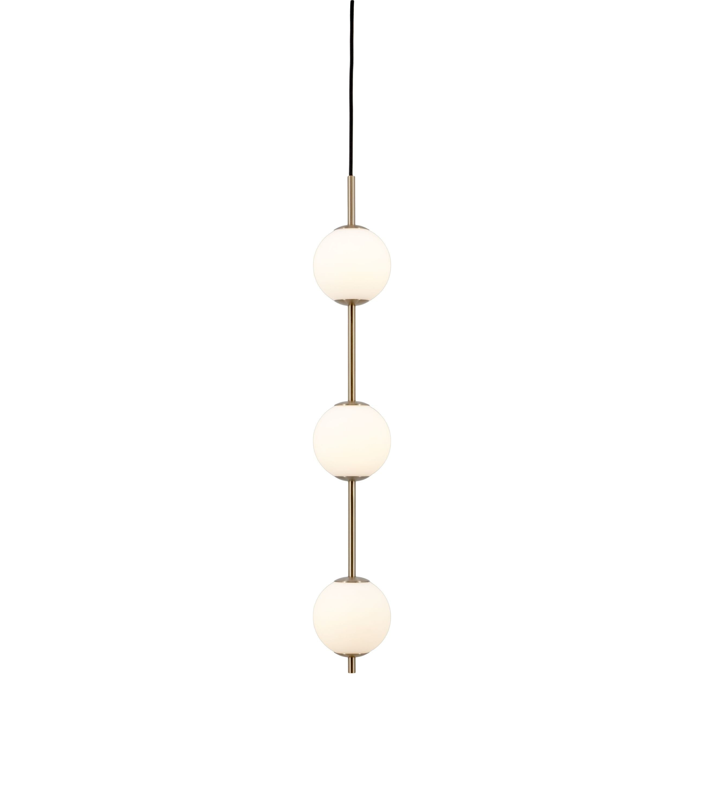 Lampa wisząca AUDREY biały ze złotą wstawką