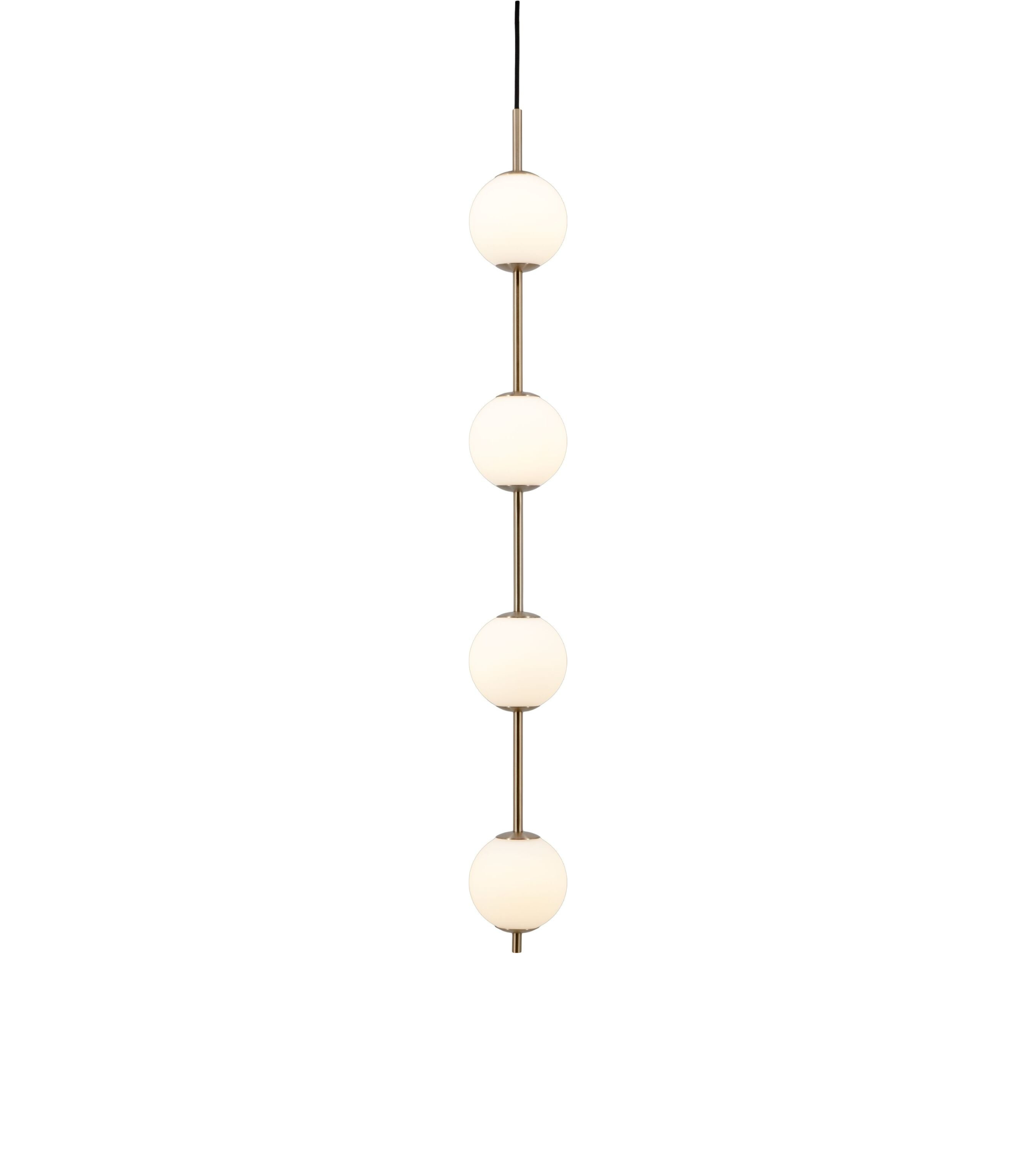 Lampa wisząca AUDREY biały ze złotą wstawką