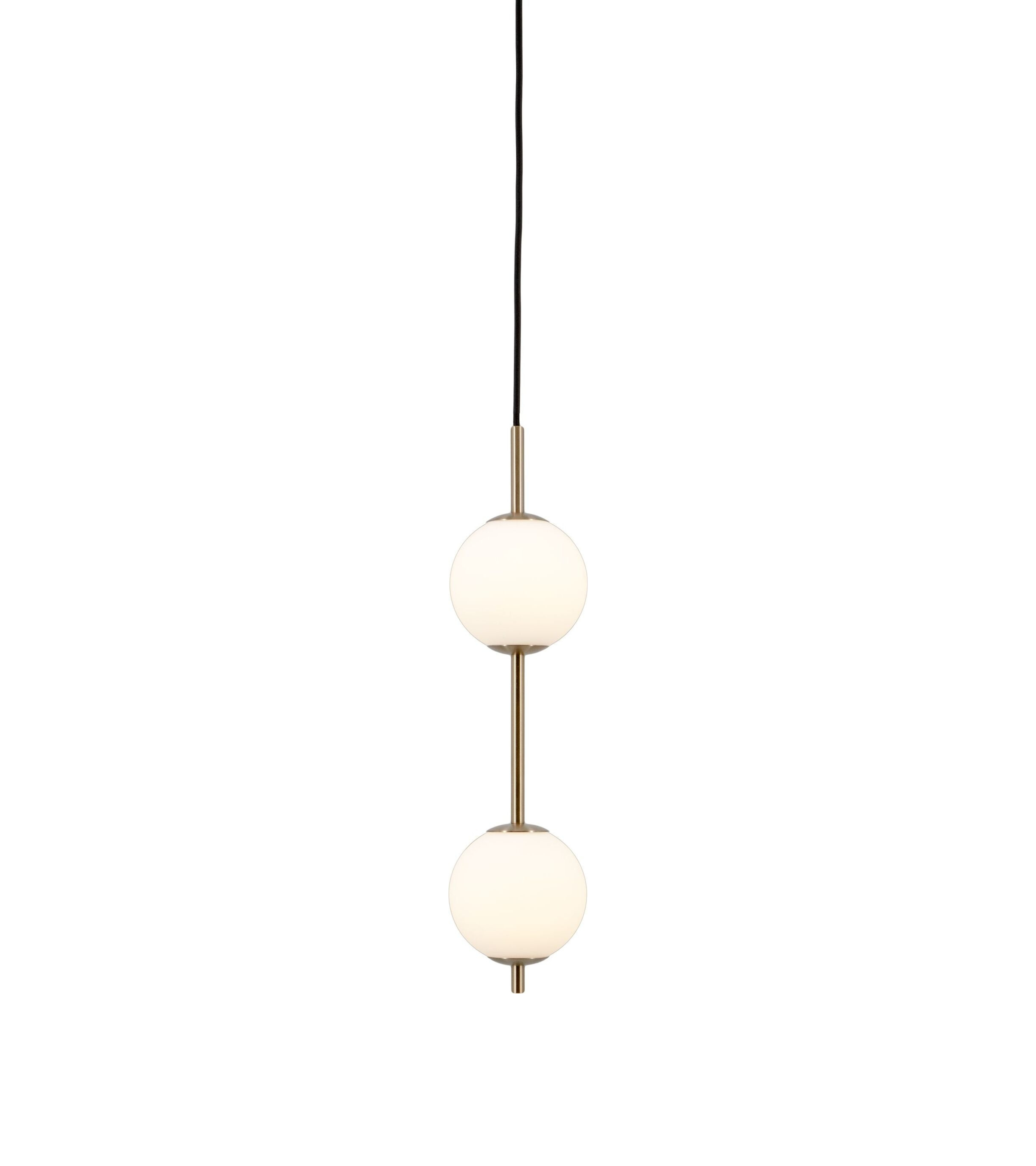 Lampa wisząca AUDREY biały ze złotą wstawką