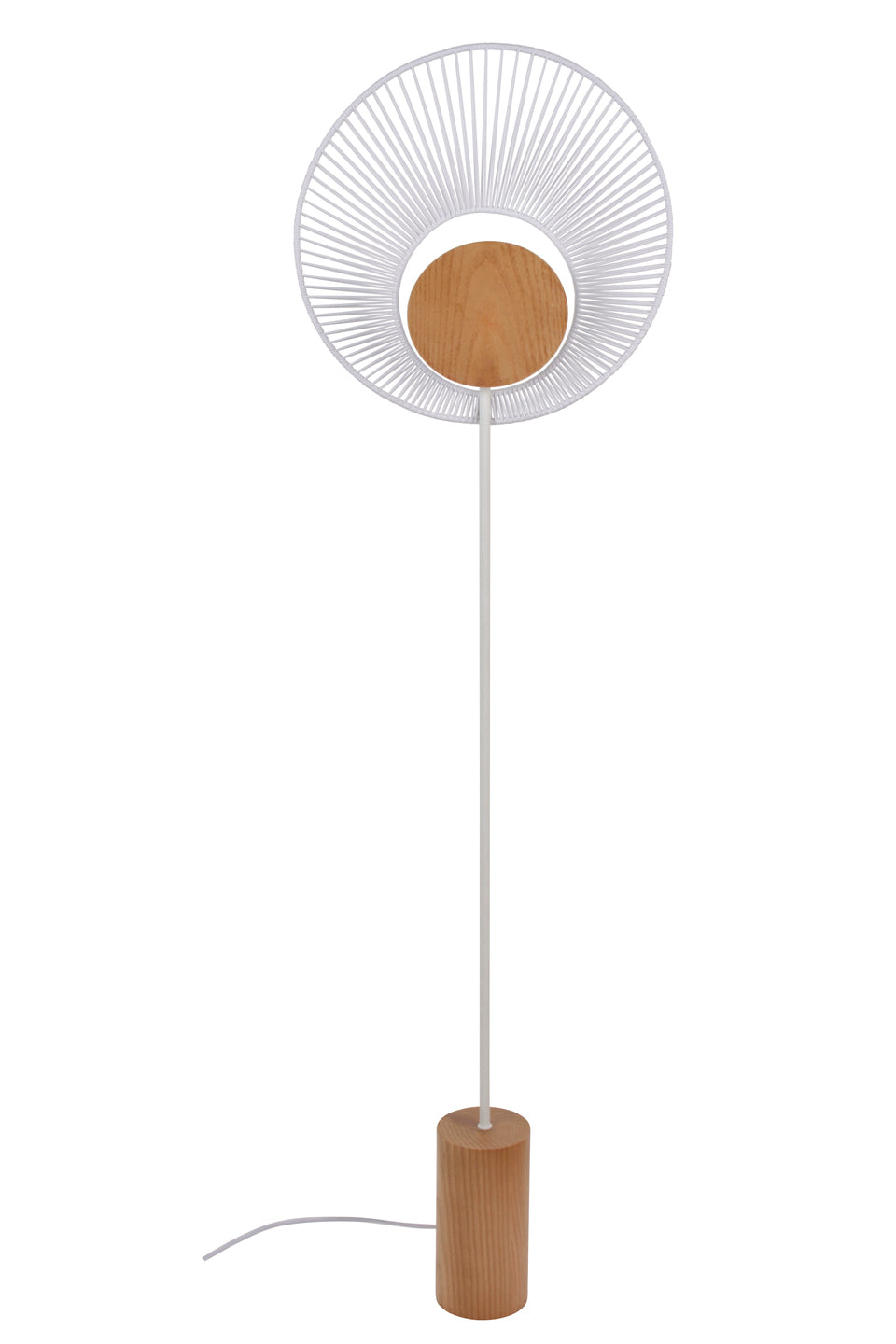 Oyster white floor lamp