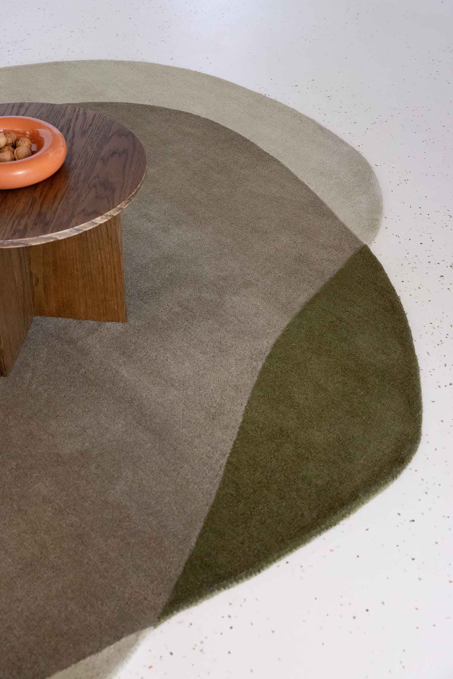 Moore olive element rug