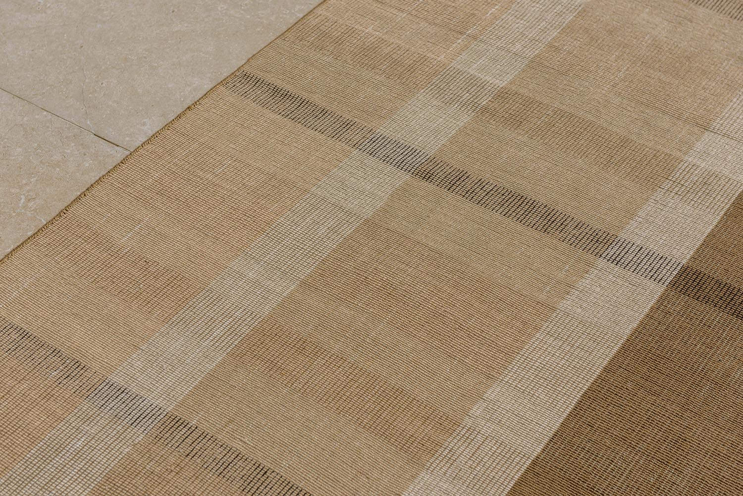 Outdoor rug Zona Block Stripe & Check brown-beige