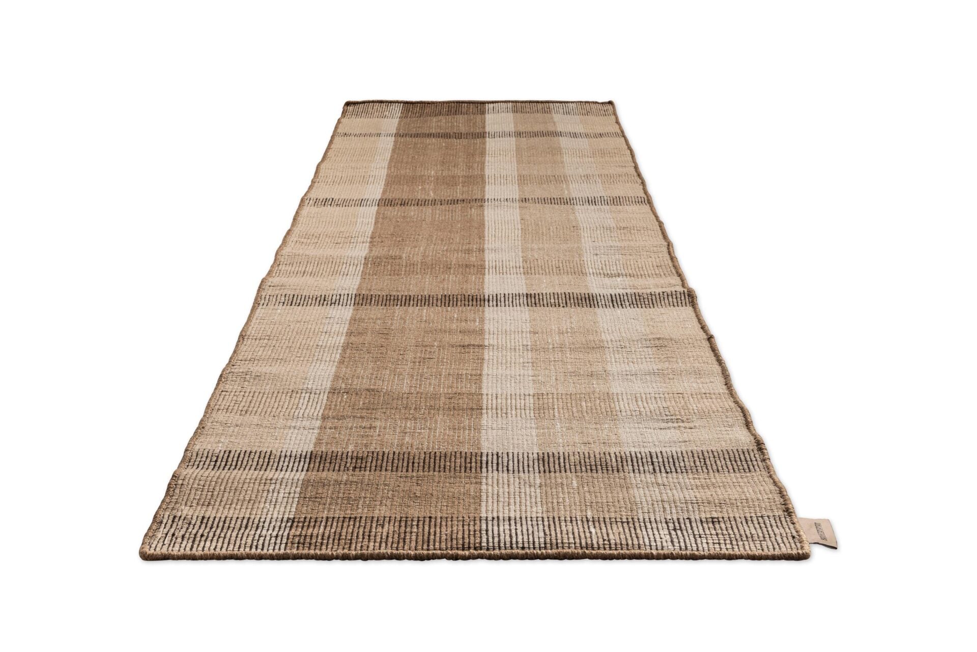 Outdoor Teppich Zona Block Stripe & Check Brown-Bege