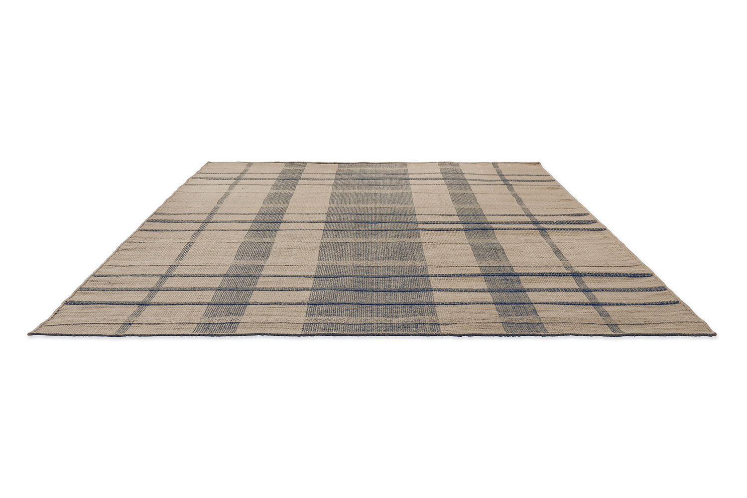 Outdoor Teppich Zona Block Stripe & Check Blue-Bega