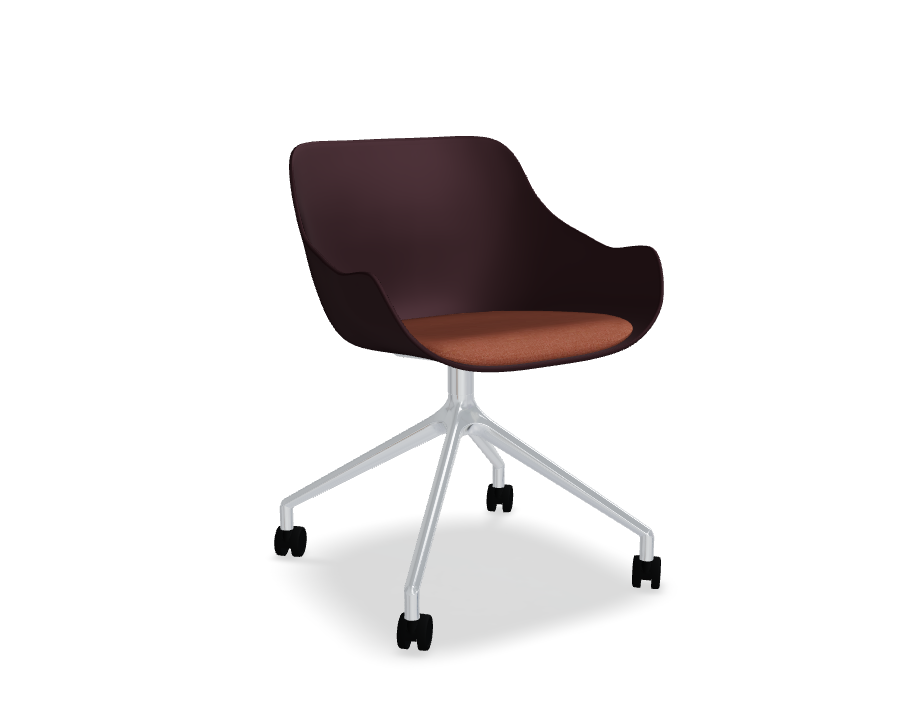 Swivel chair Baltic remix polished aluminum