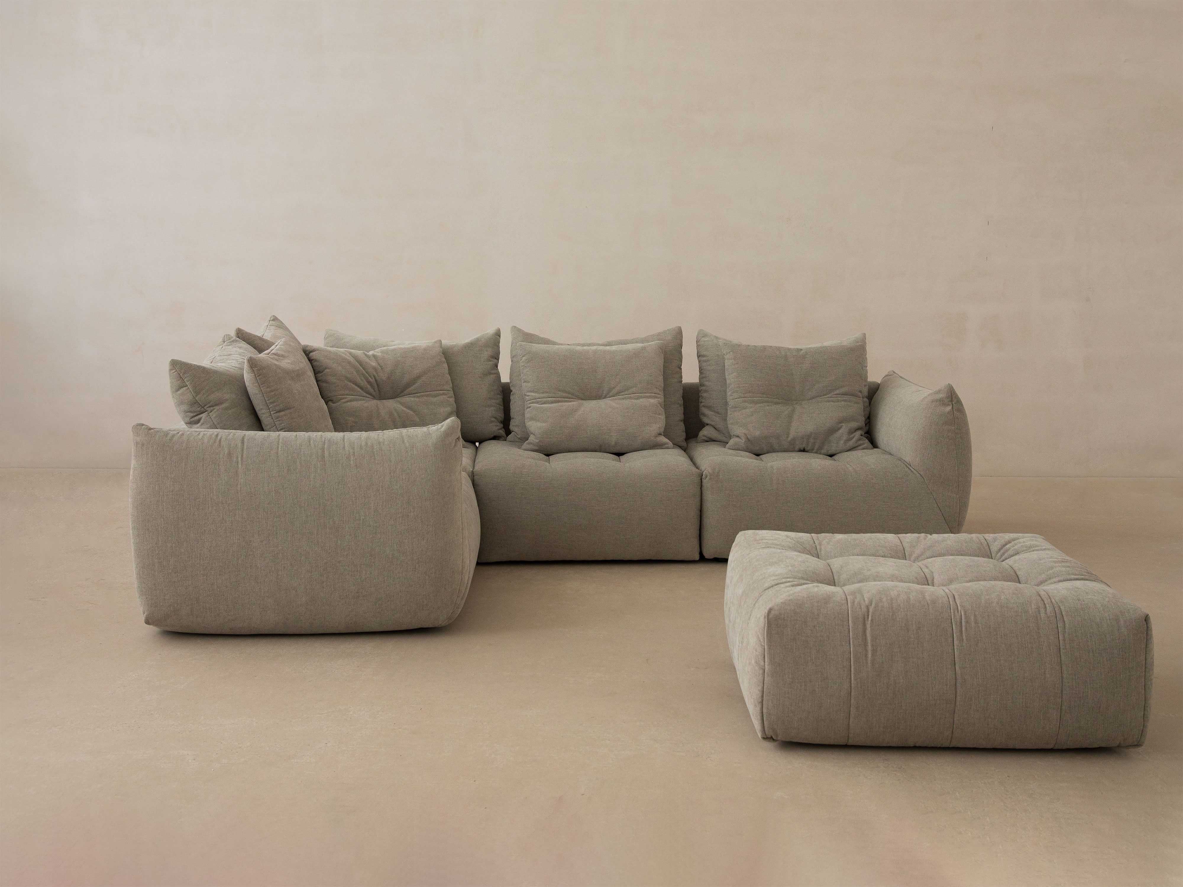 Modulares linke Ecksofa, "Bloom", 3 Sitze, Grau, 316x216x95
In Europa gemacht