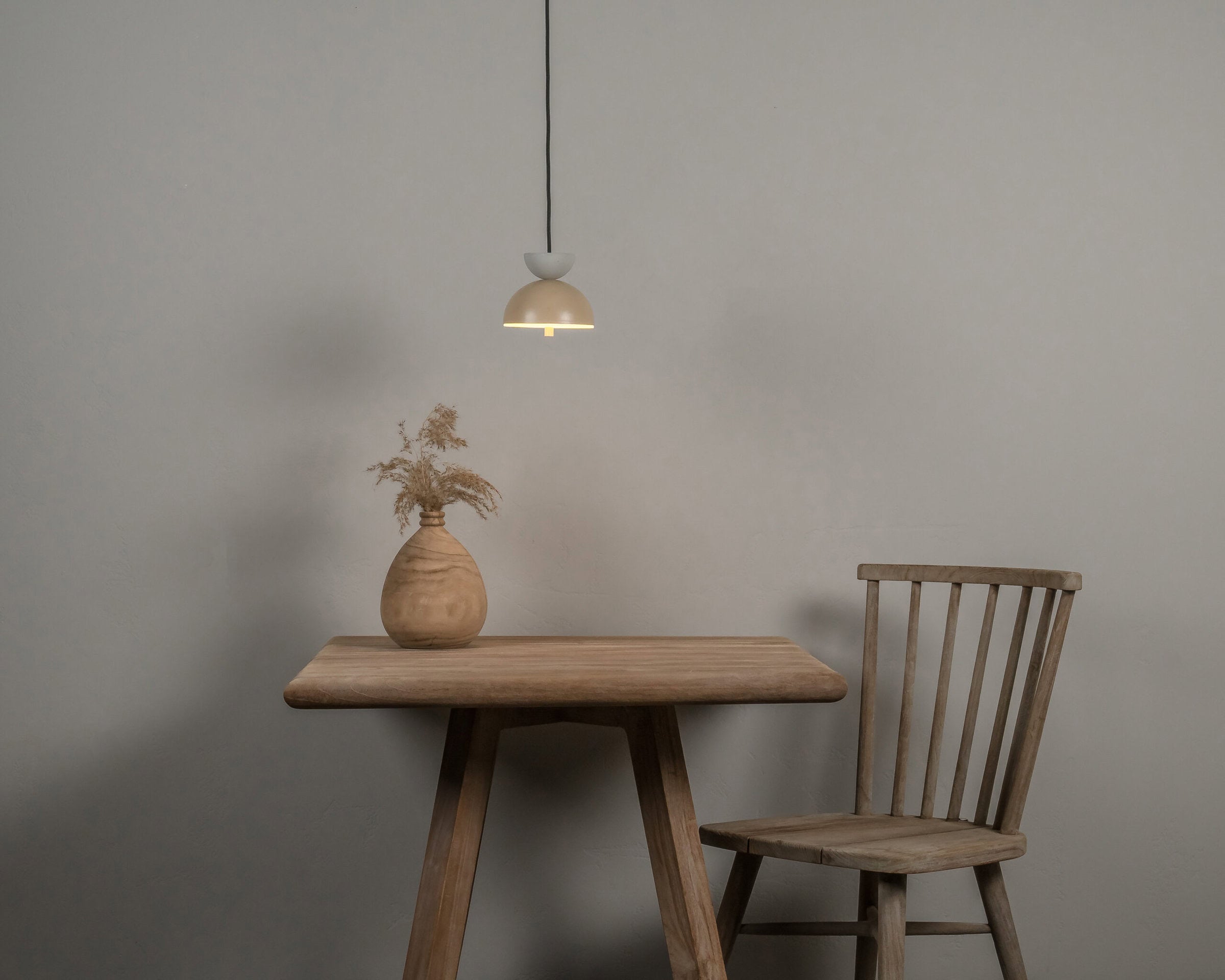 Lampa wisząca BOSTON aluminium z betonem