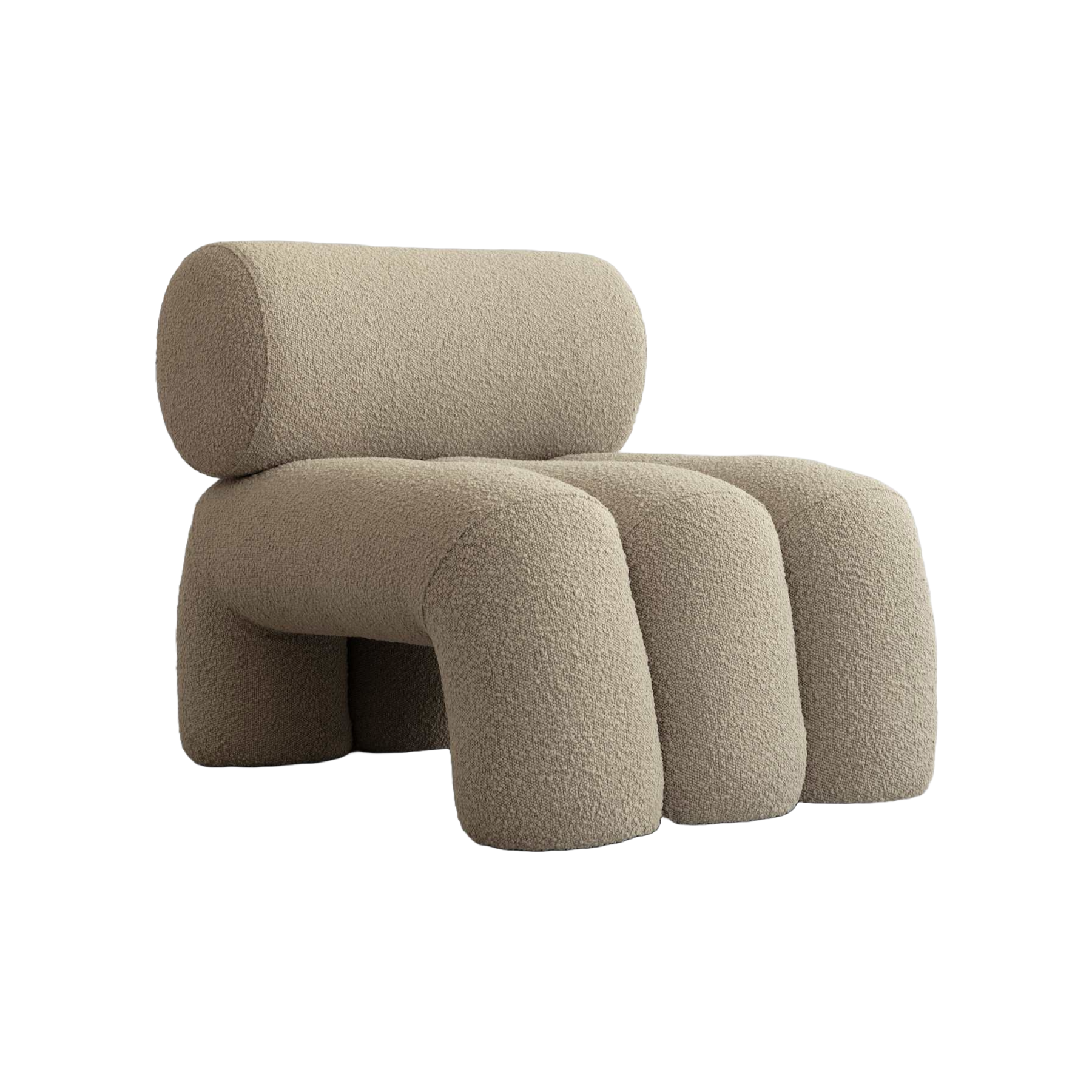 Fotel FOKU piaskowy boucle