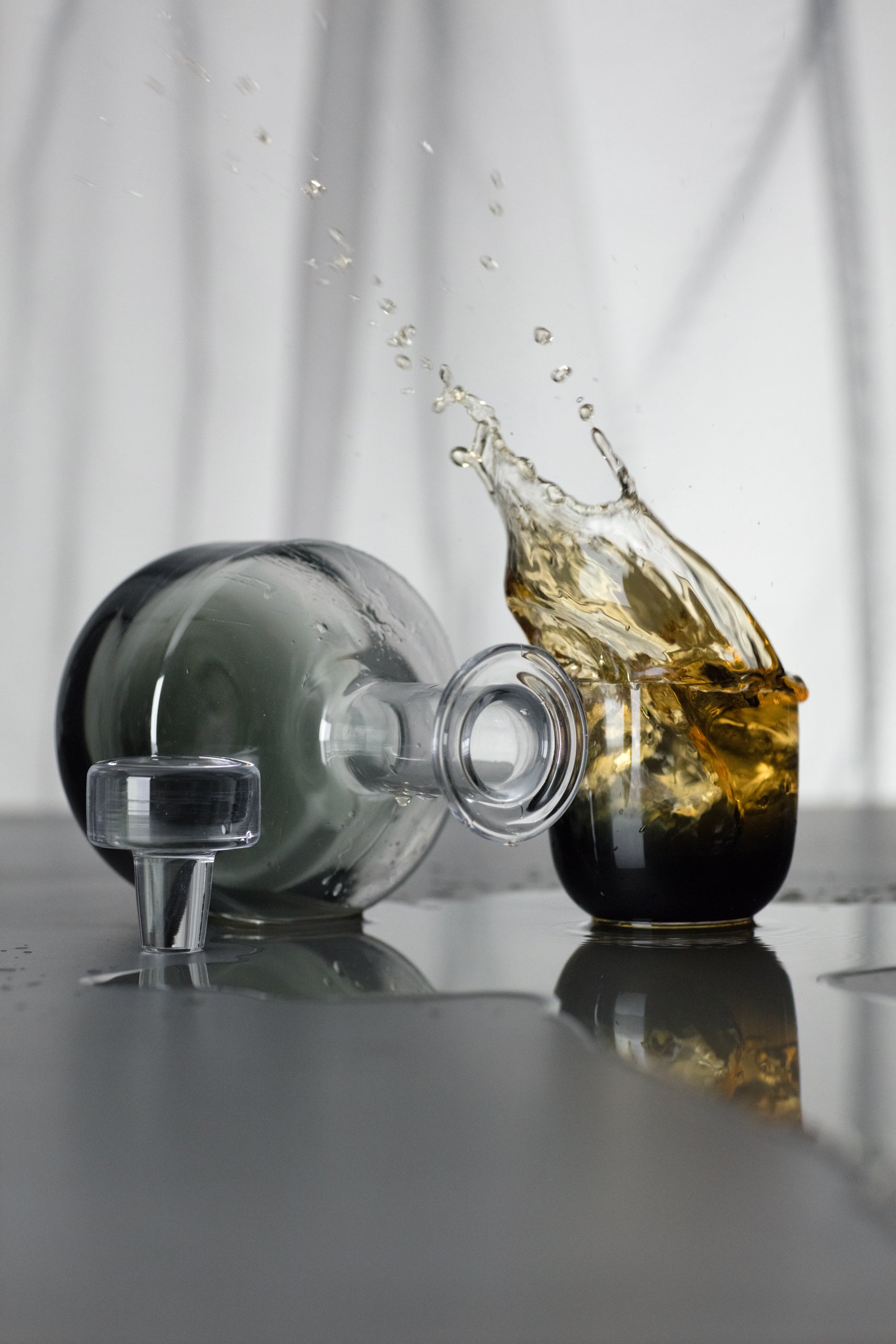Zestaw szklanek do whiskey TANK czarne szkło