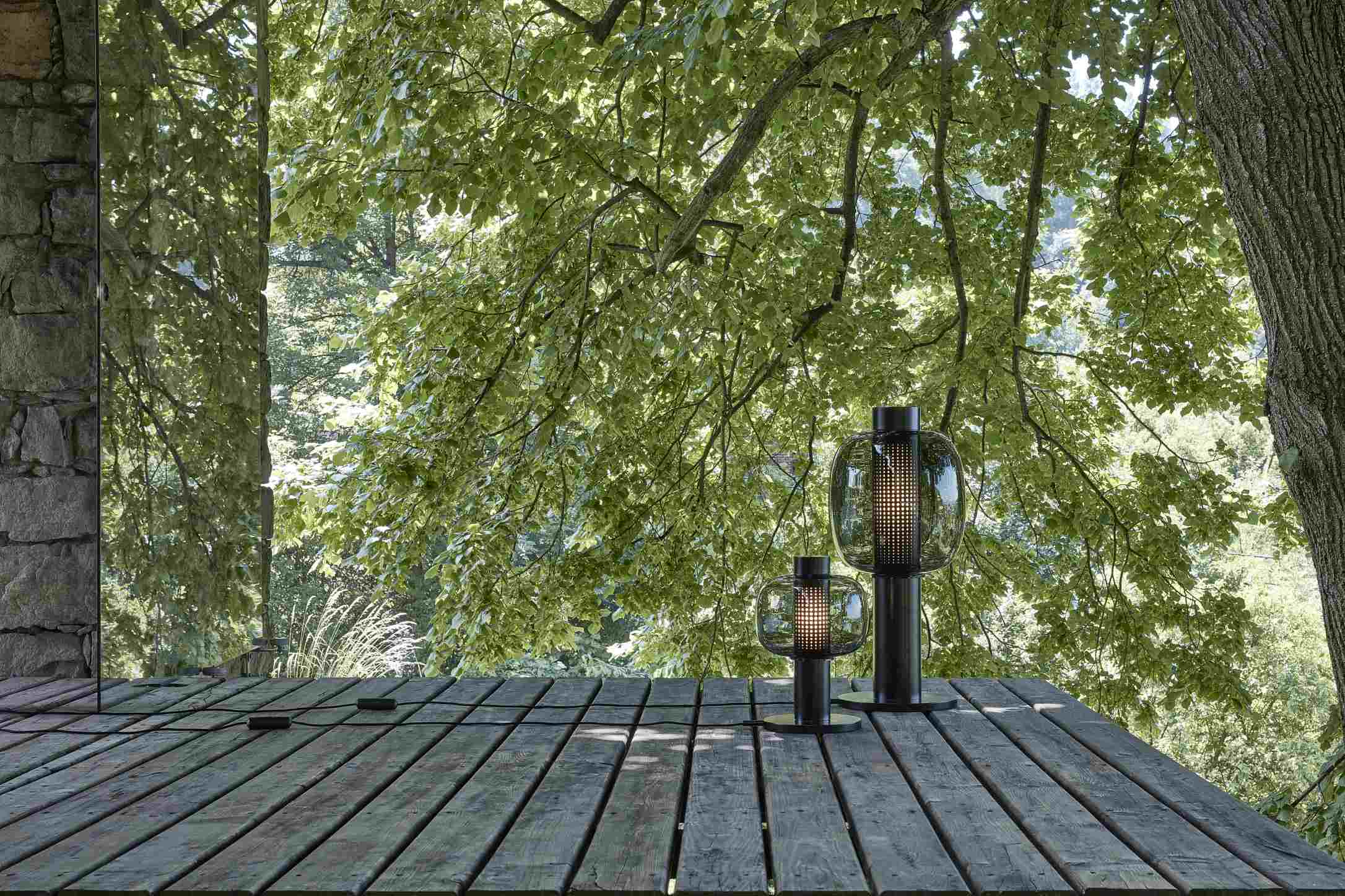 Bonbori Lampe aufblasbares Glas