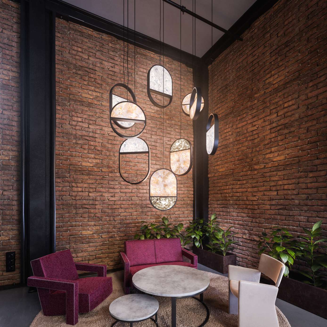 Lampa wisząca GEOMETRIC OVAL 2/3 szkło błyszczące Brokisglass