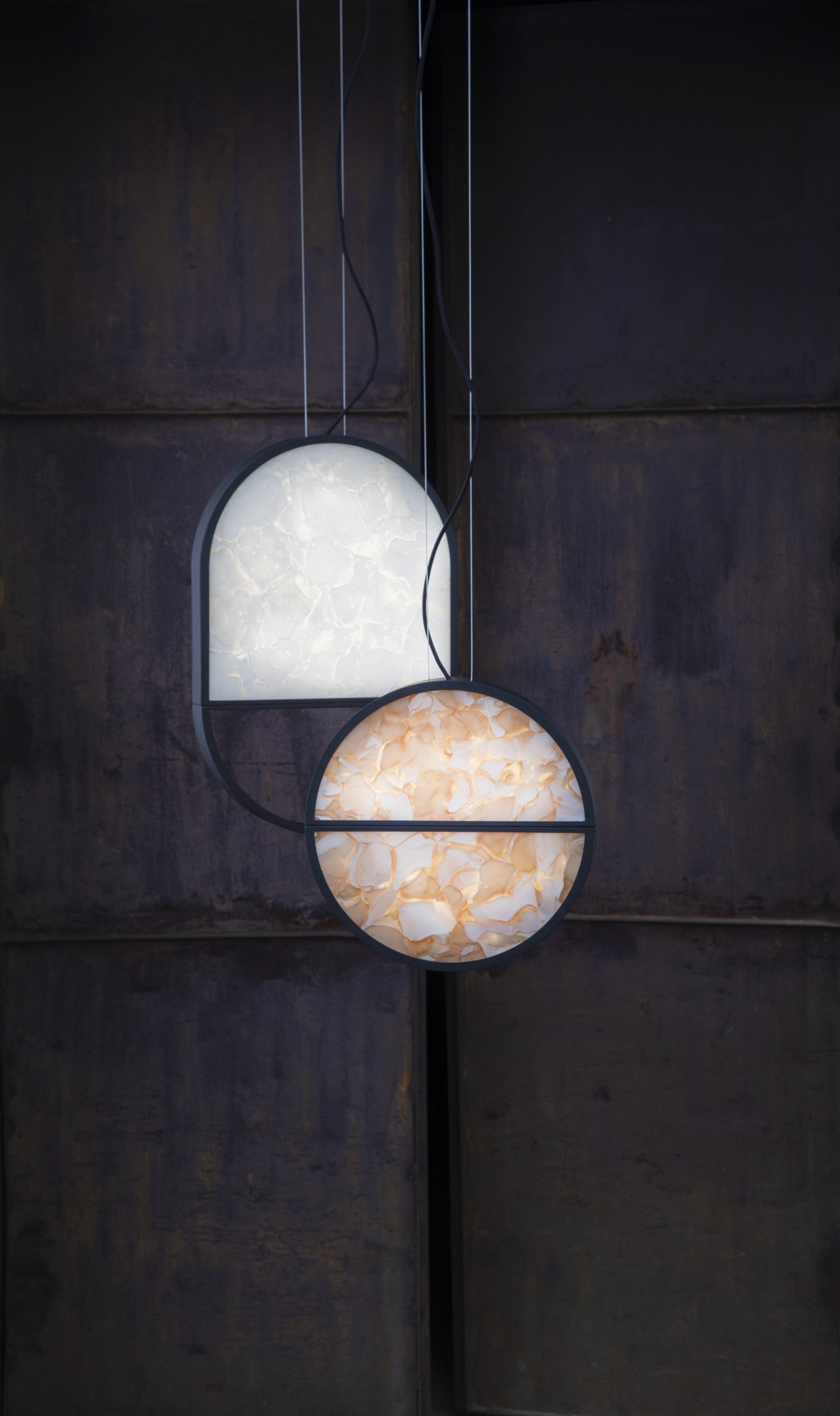 Lampa wisząca GEOMETRIC OVAL 2/3 szkło błyszczące Brokisglass