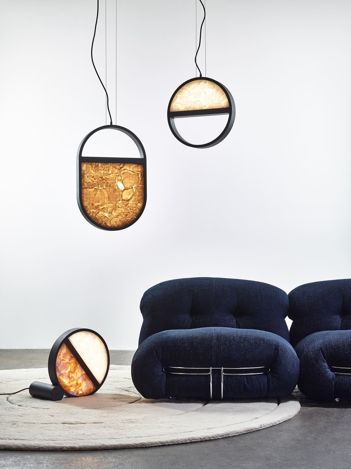Lampa stołowa GEOMETRIC szkło błyszczące Brokisglass