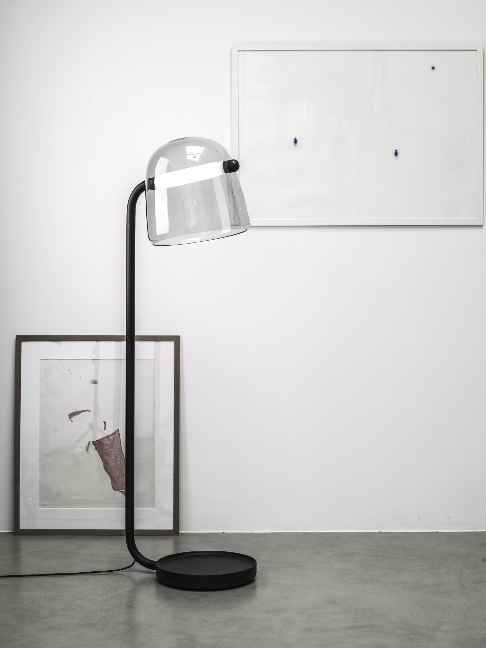 Lampa podłogowa MONA czarna podstawa