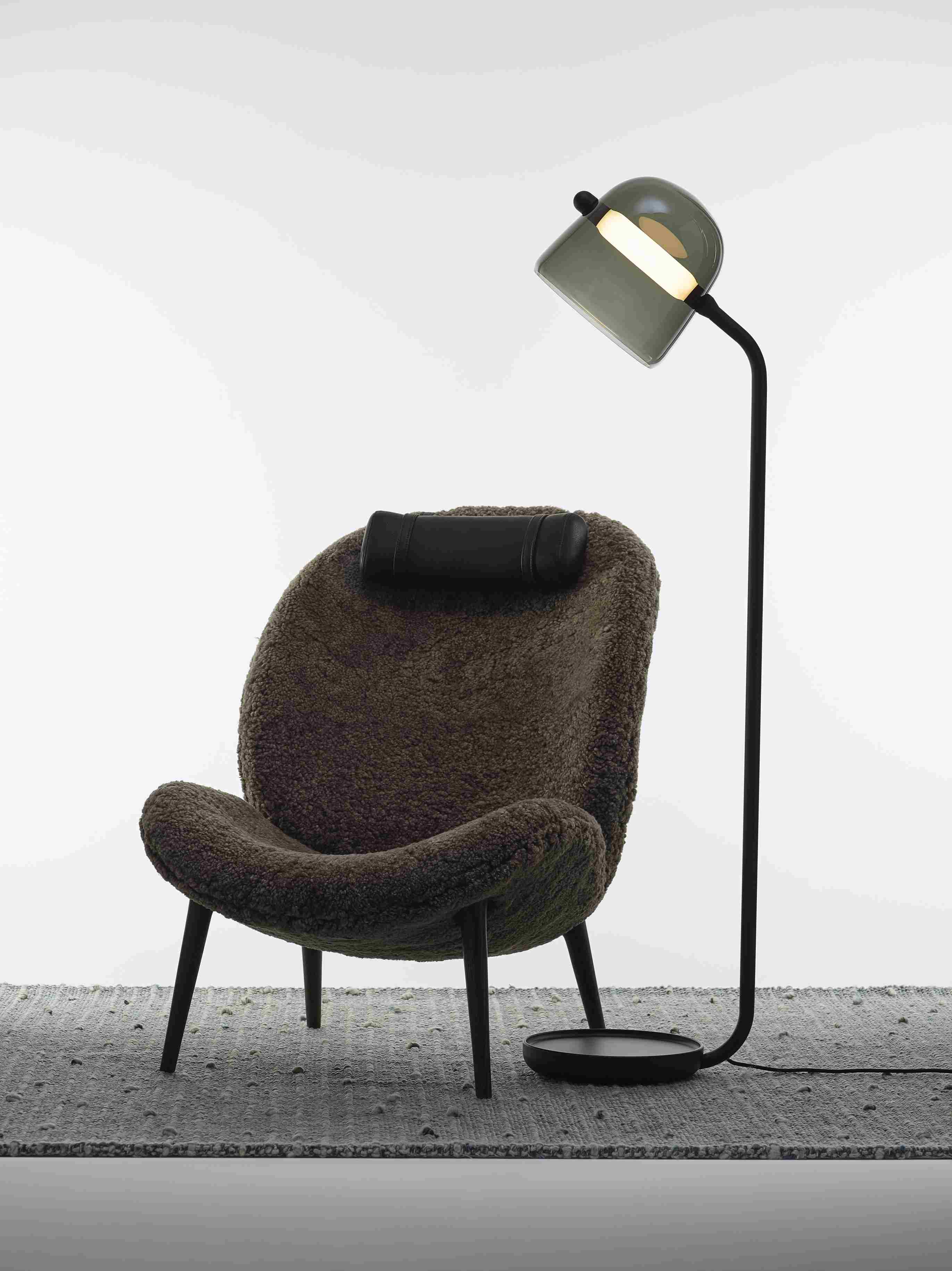 Lampa podłogowa MONA czarna podstawa