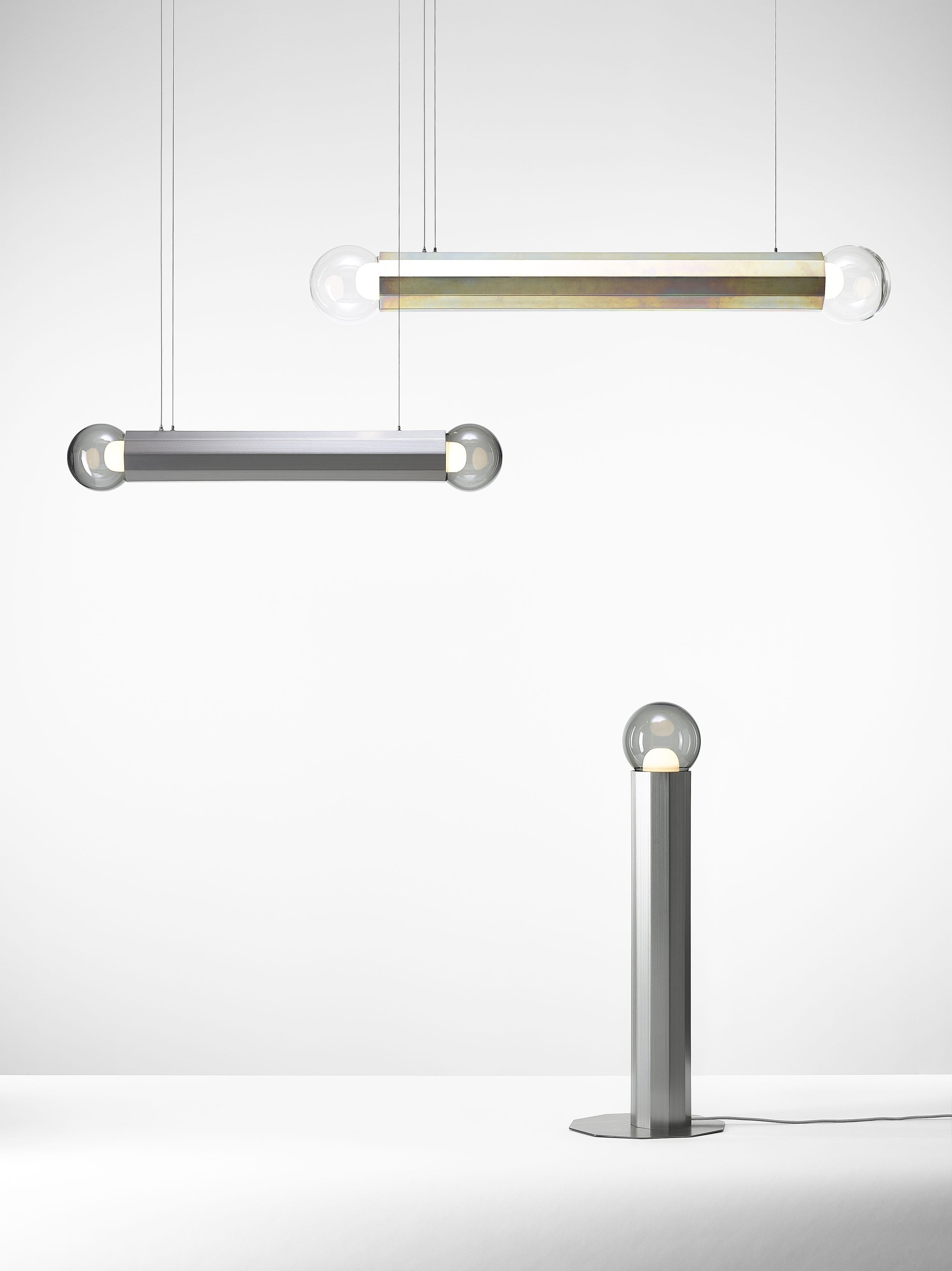 Lampa wisząca PRISMA DOUBLE metalowa oprawa