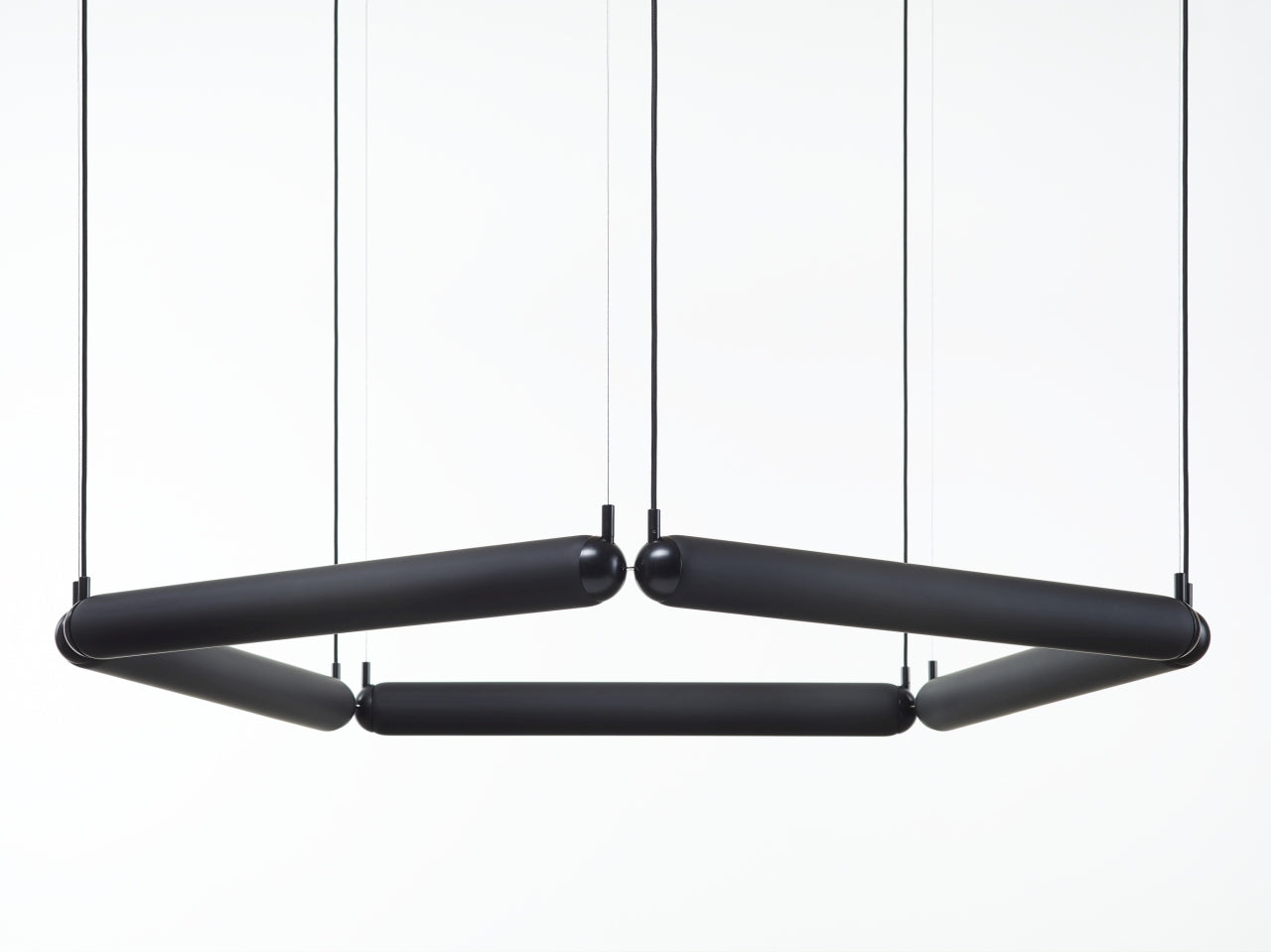 Lampa wisząca PURO CONTOUR - PENTAGON szkło matowe