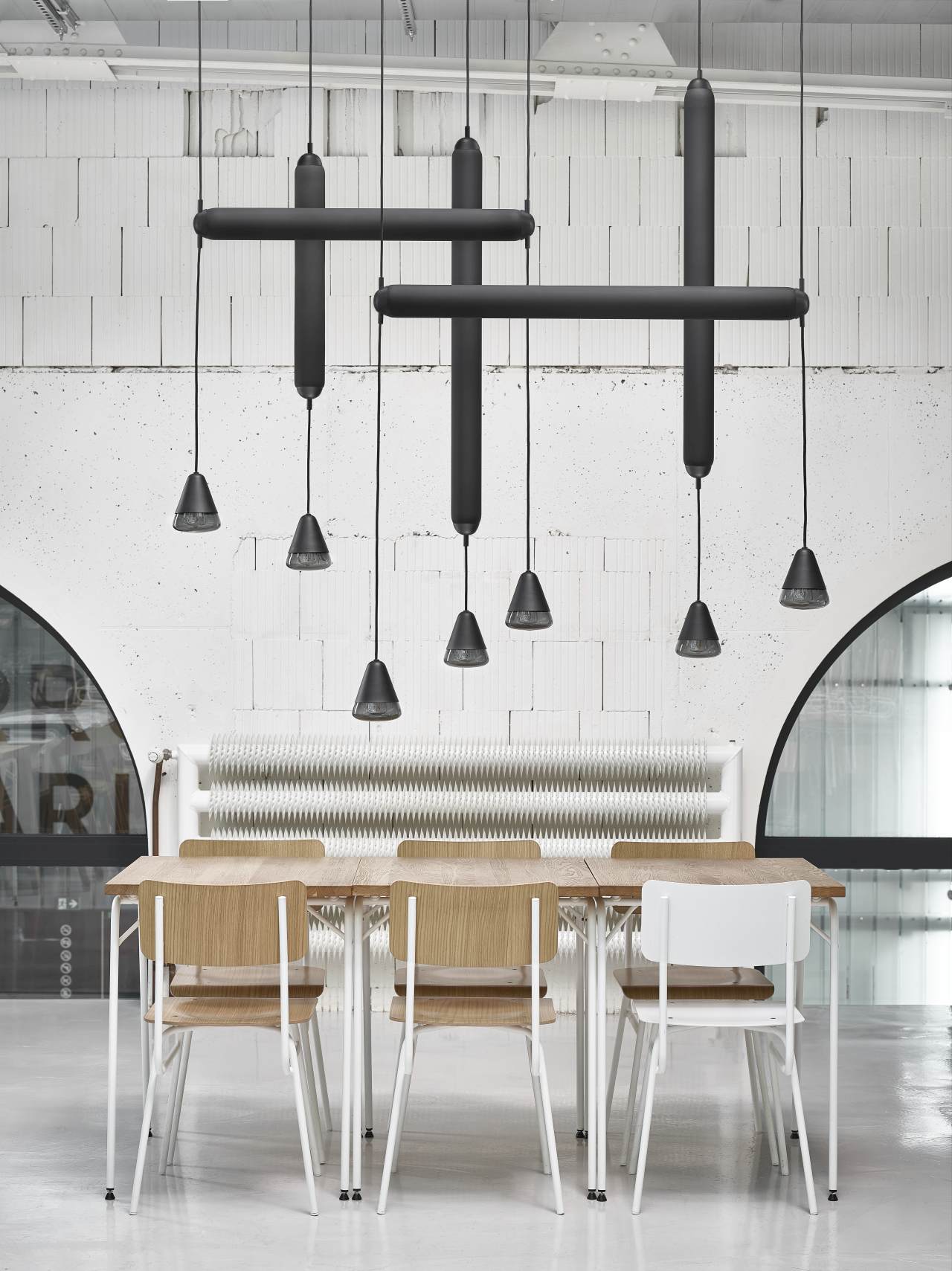 Lampa wisząca PURO SINGLE  - VERTICAL szkło matowe