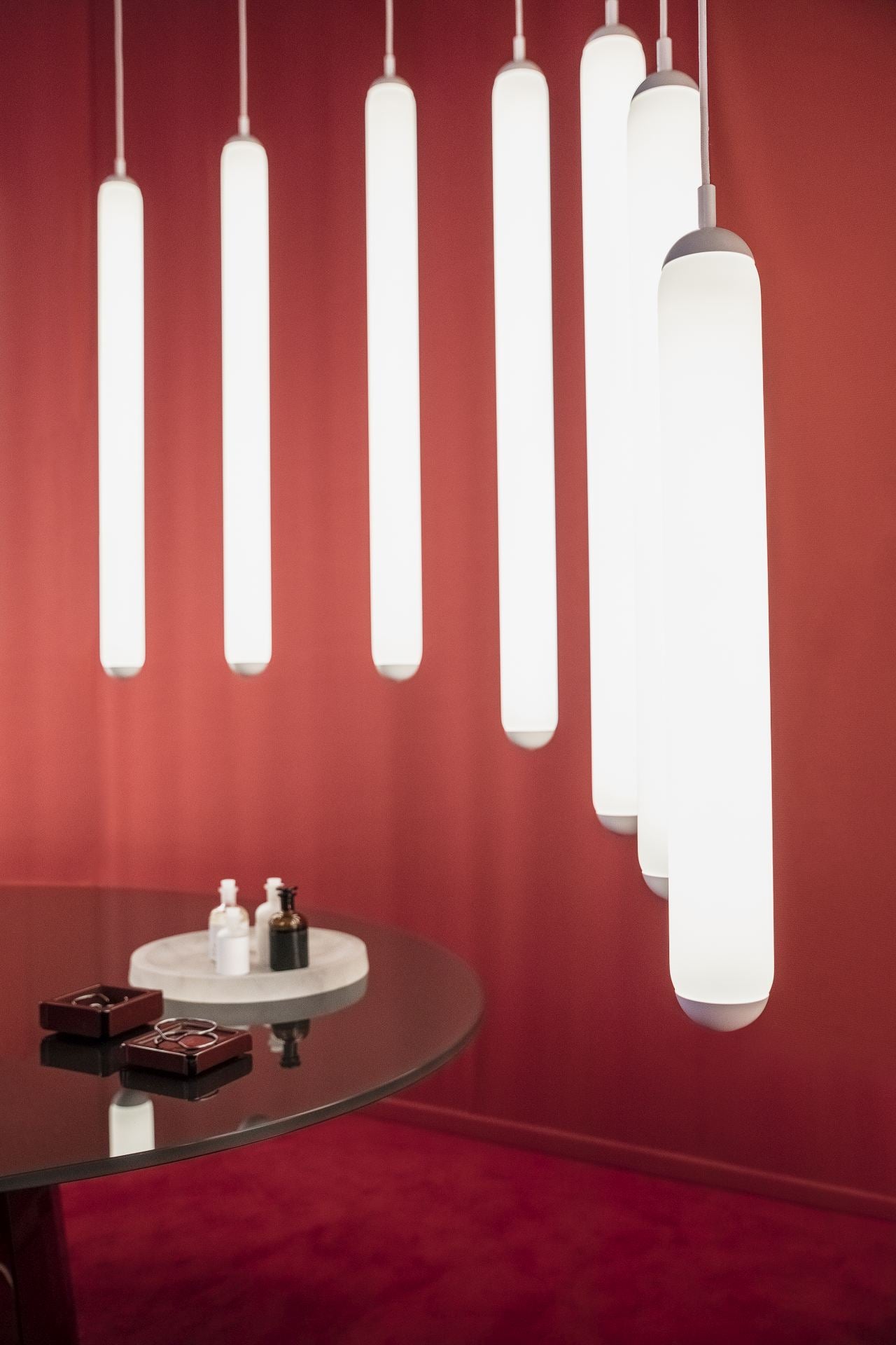 Lampa wisząca PURO SOLO - VERTICAL szkło matowe