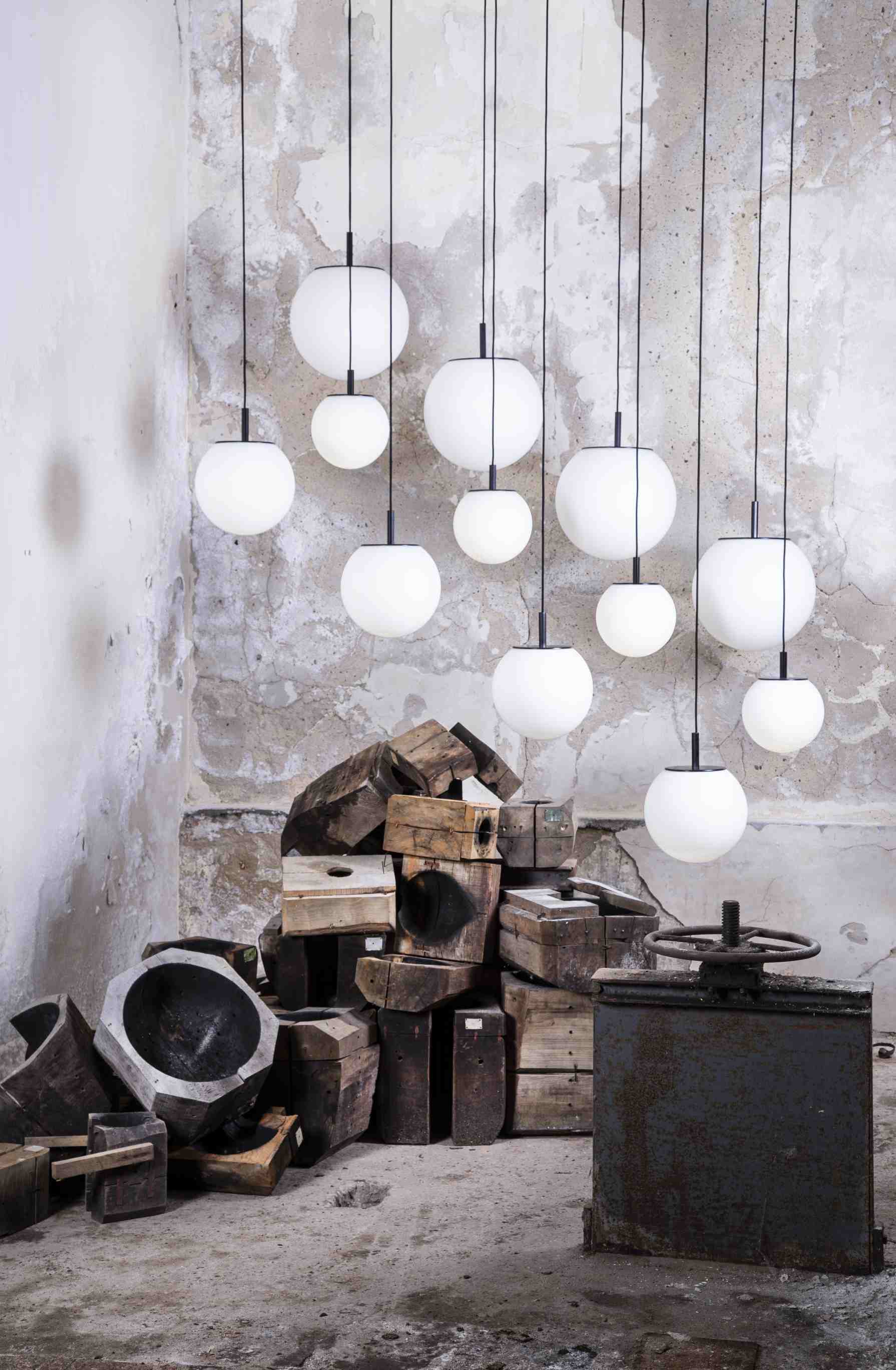 Lampa wisząca SFERA szkło matowe