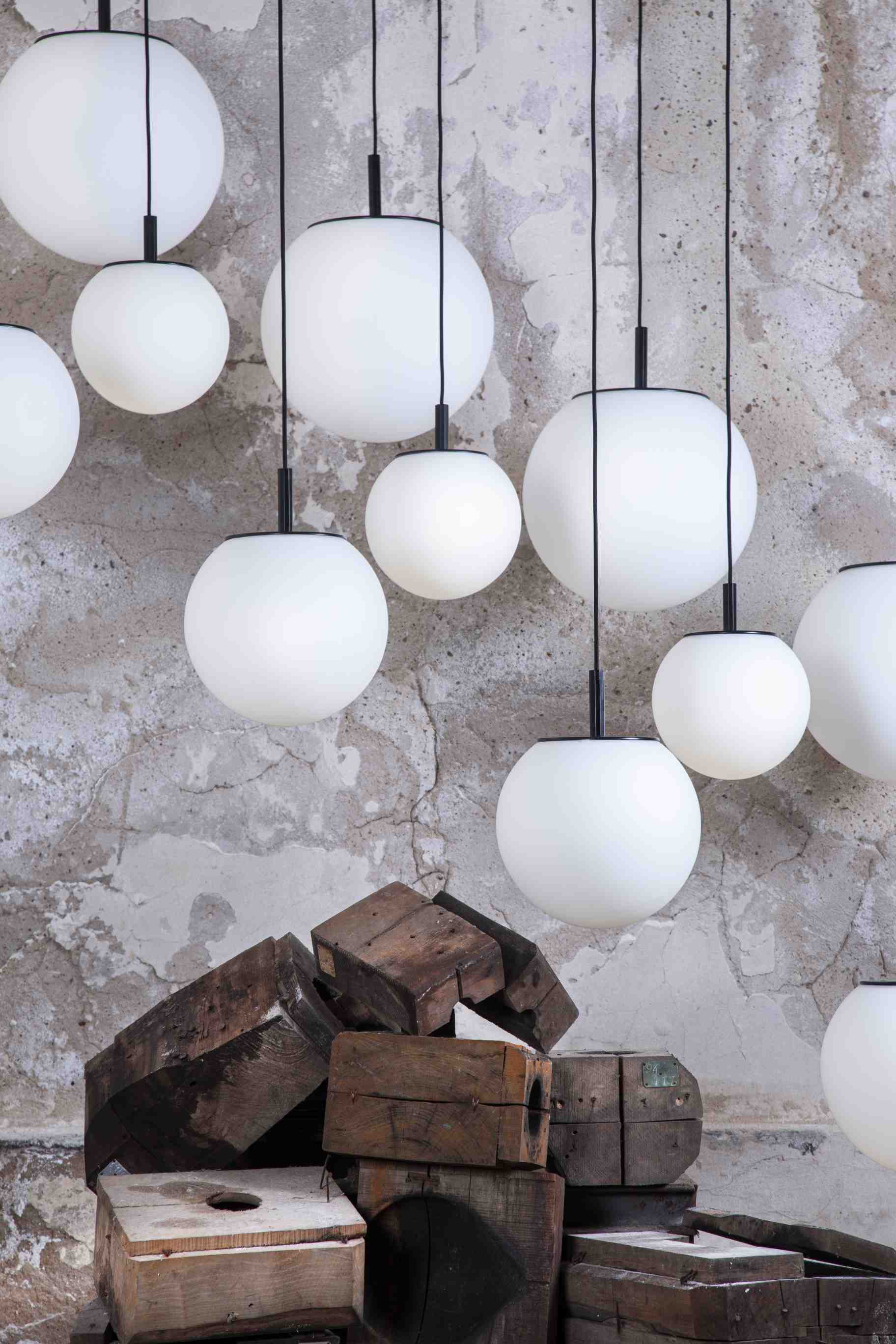 Lampa wisząca SFERA szkło matowe