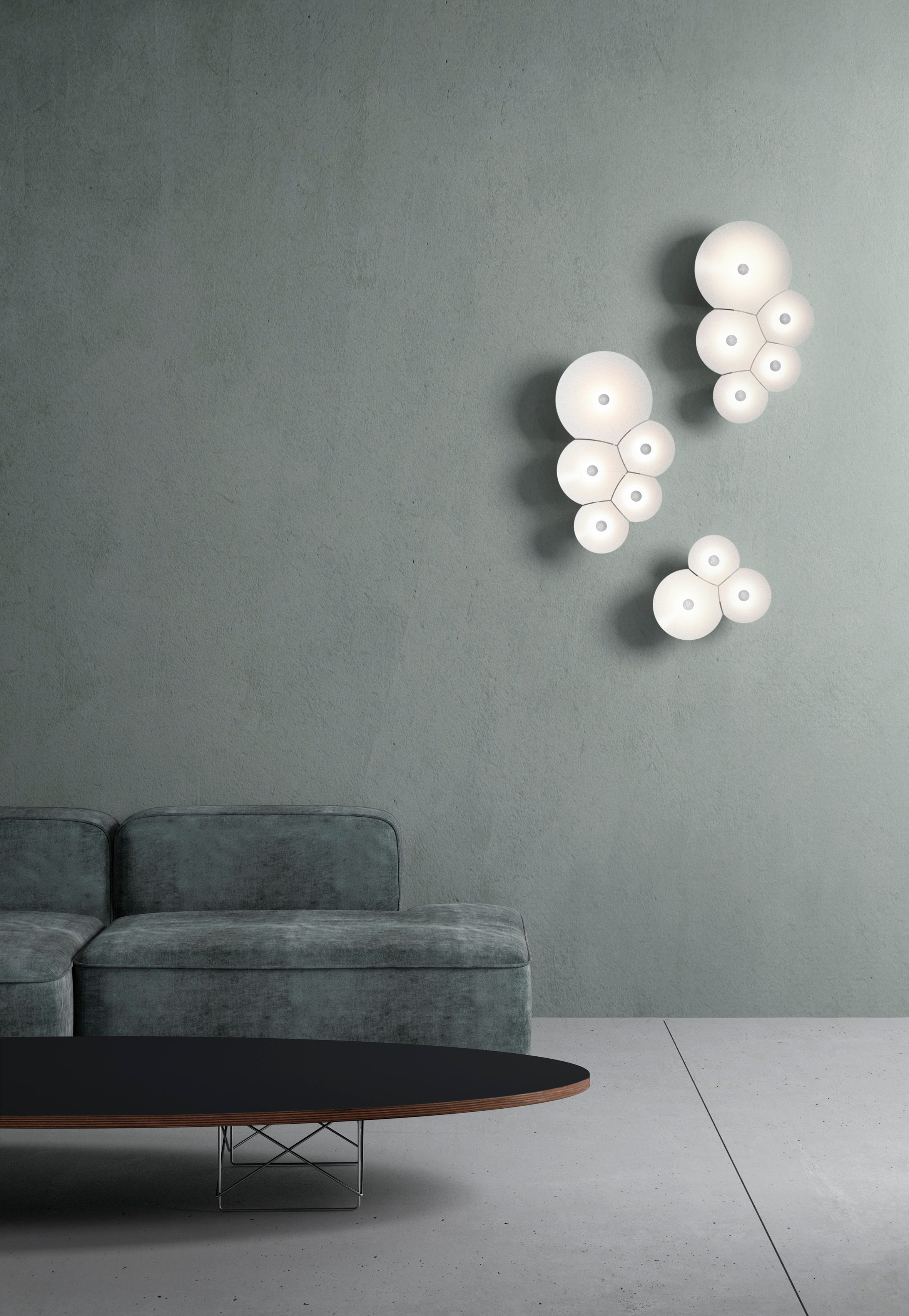 Bulbullia white wall lamp